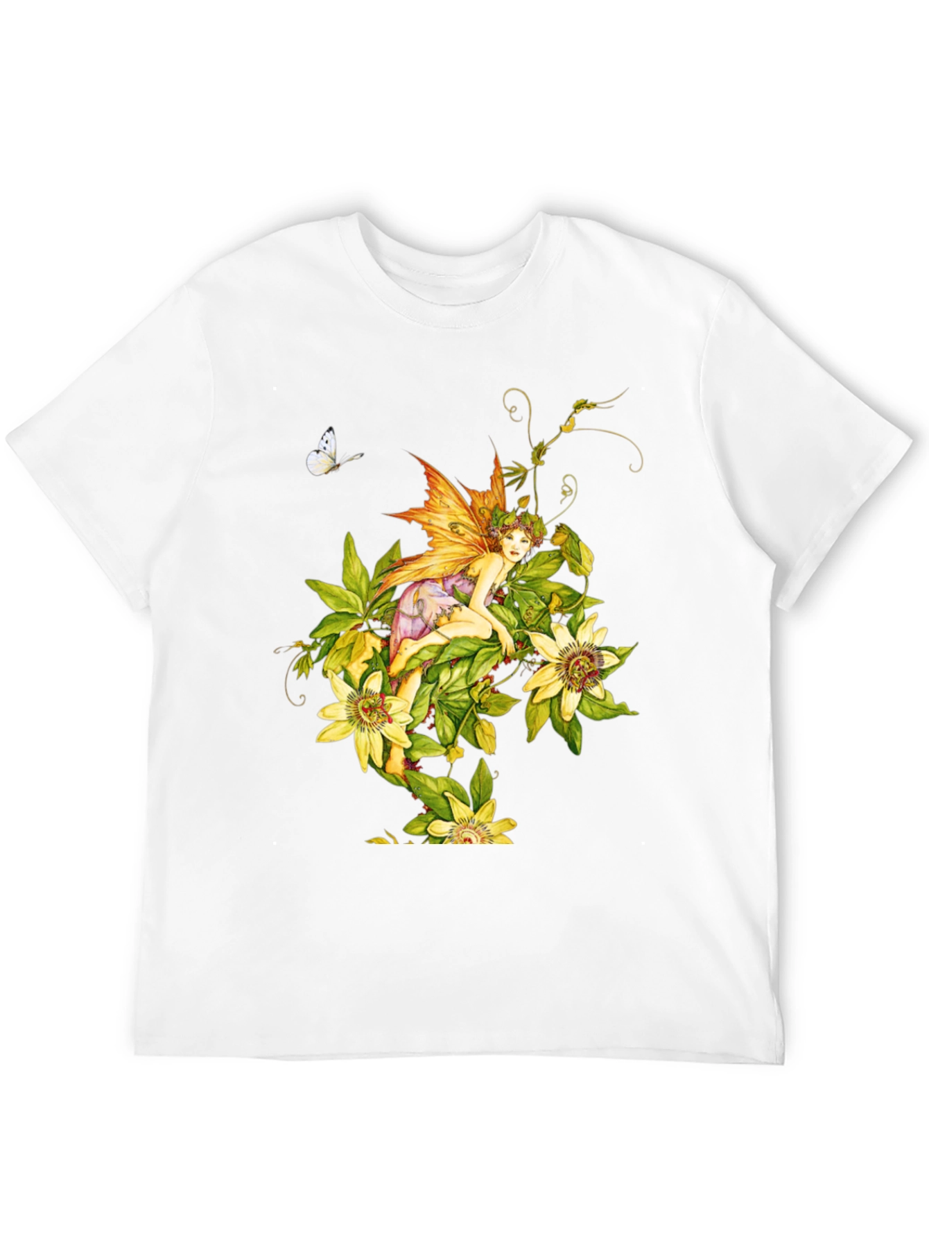 Floral Fairy Graphic Tee - Unique Design