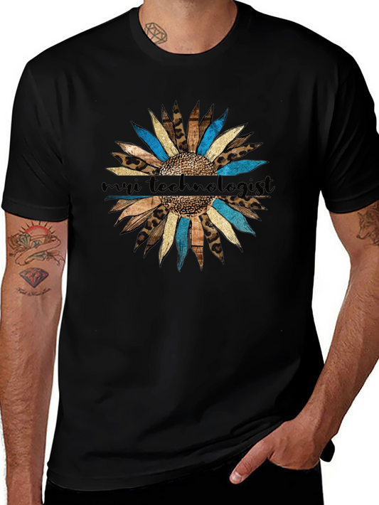 My Tech Leopard Sunflower T-Shirt
