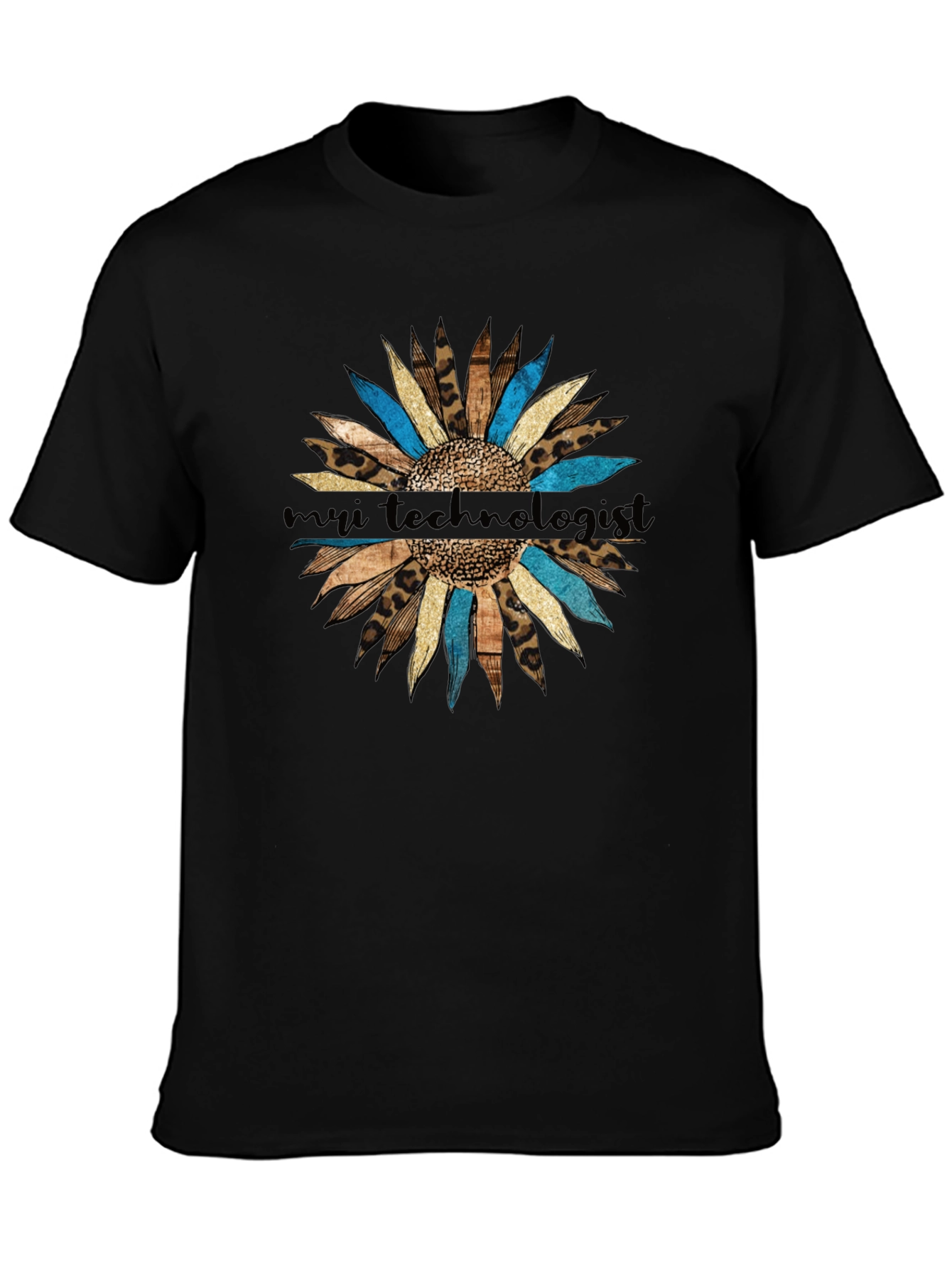 My Tech Leopard Sunflower T-Shirt