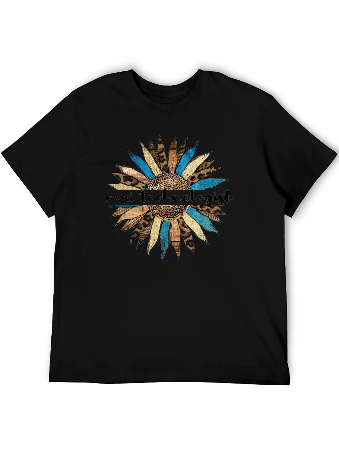 My Tech Leopard Sunflower T-Shirt