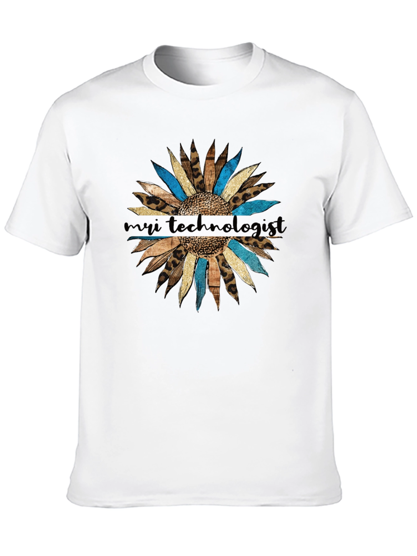 My Tech Leopard Sunflower T-Shirt