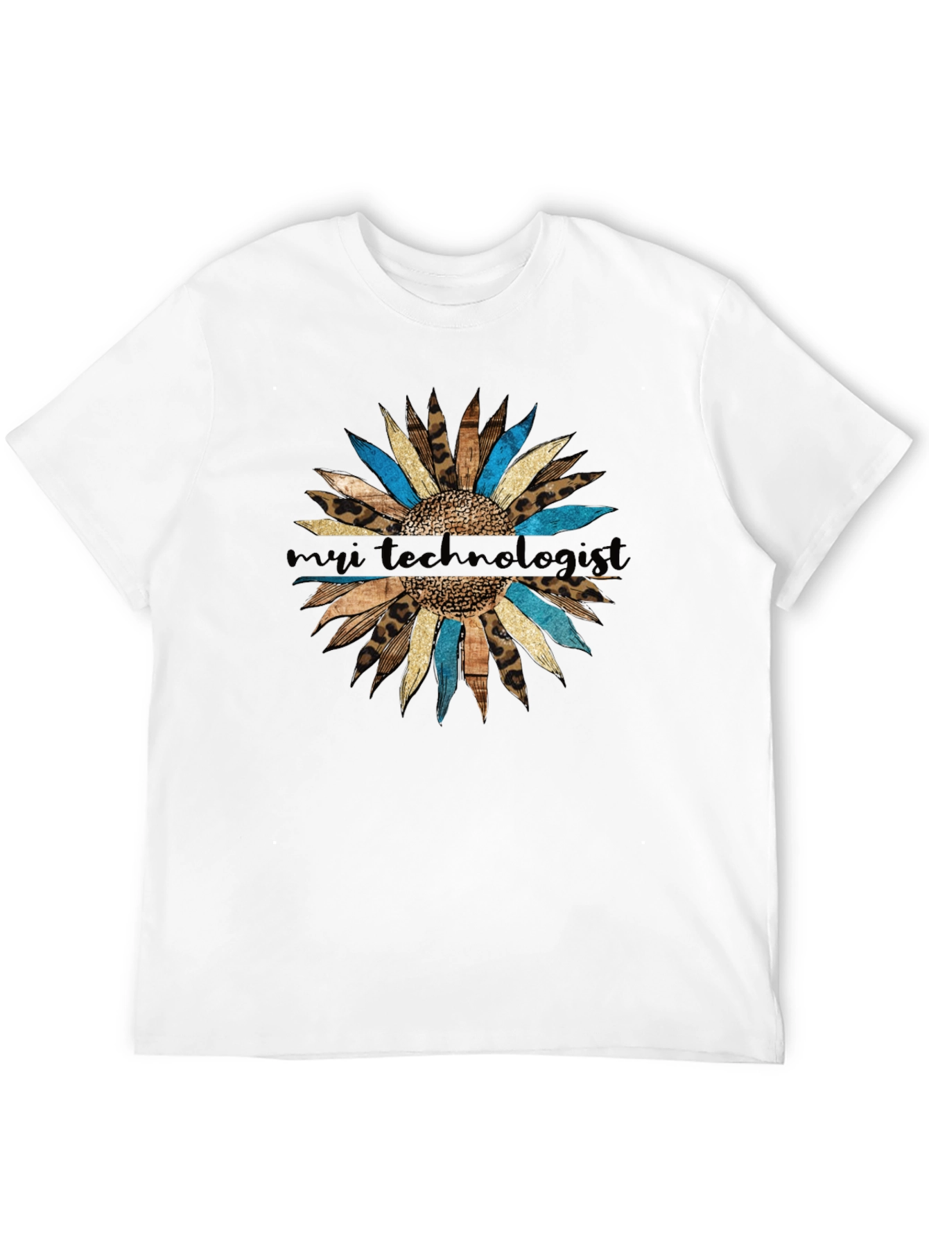 My Tech Leopard Sunflower T-Shirt