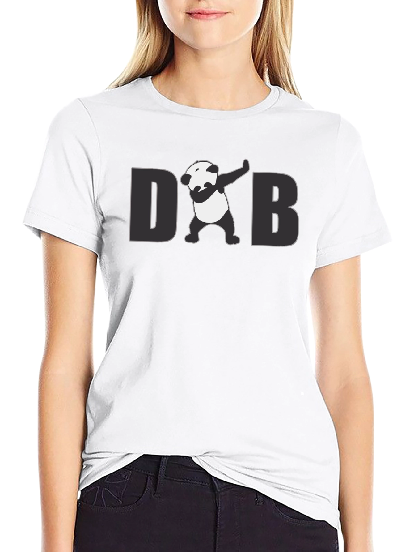 Dabbing Panda Graphic Tee - Cool Mens Black T-Shirt