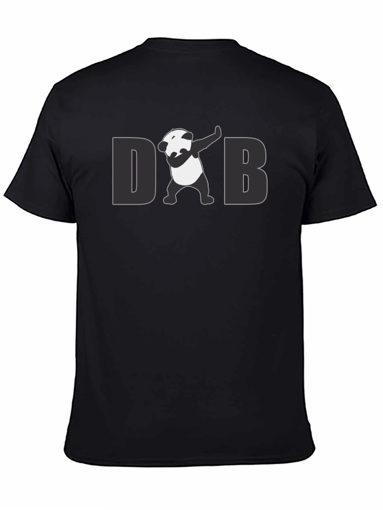 Dabbing Panda Graphic Tee - Cool Mens Black T-Shirt