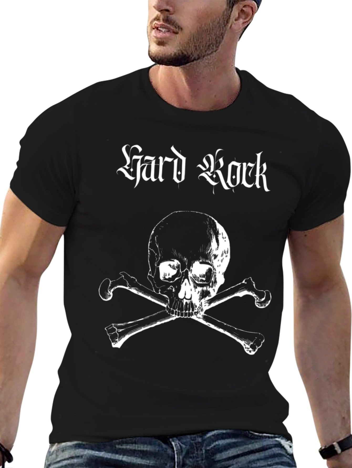 Hard Rock Skull & Crossbones Black T-Shirt