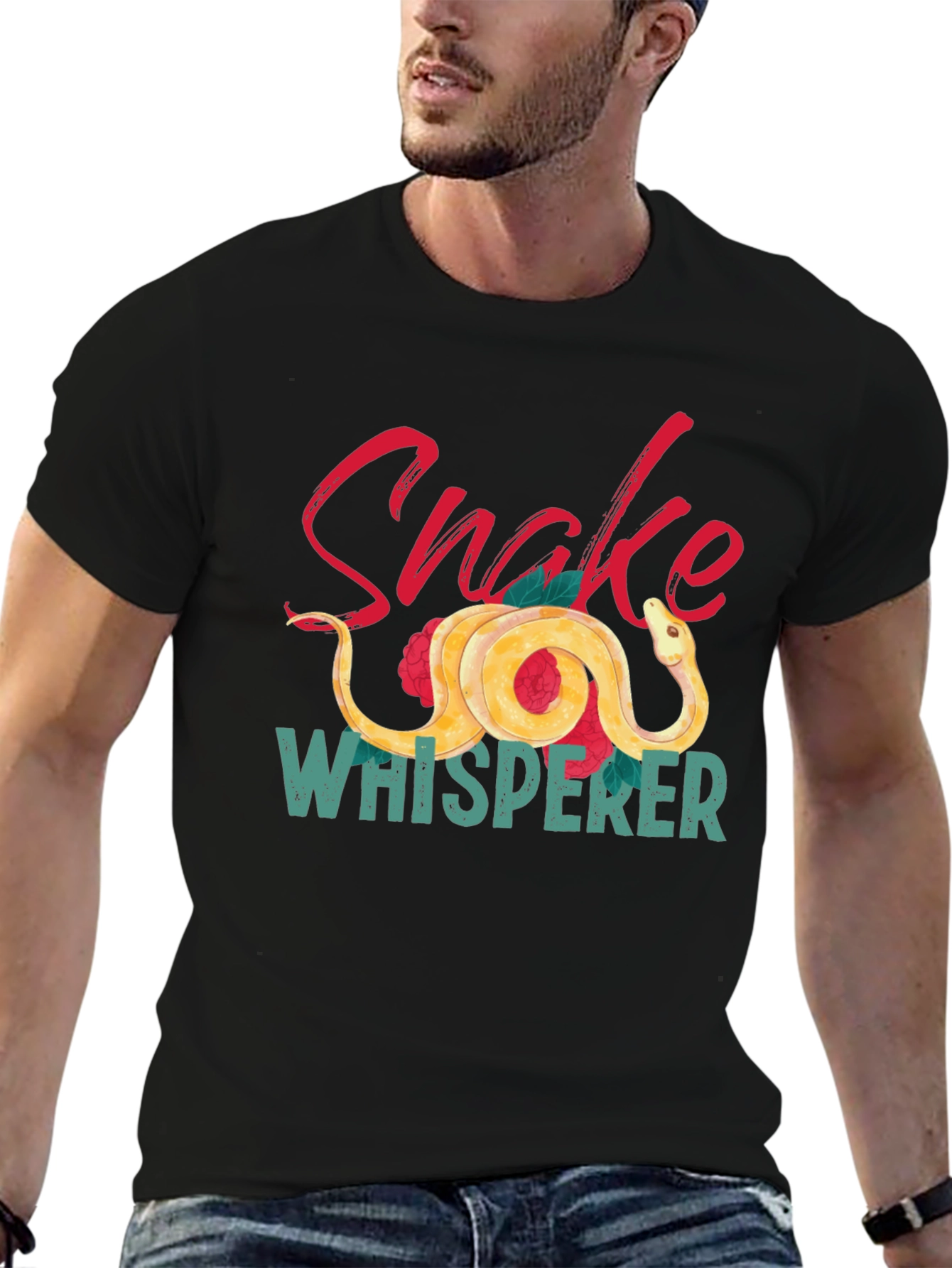 Snake Whisperer Graphic Tee - Black