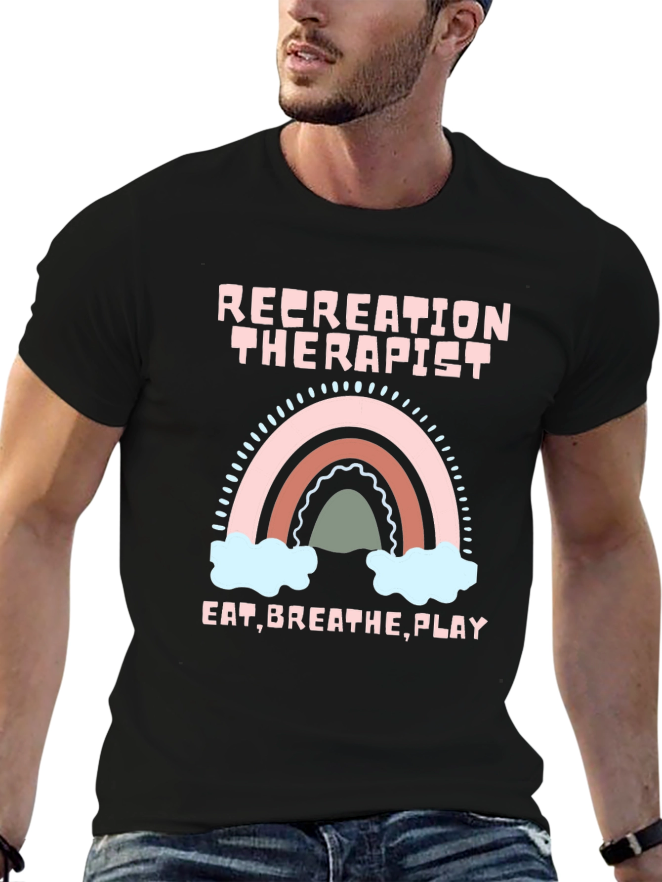 Recreation Therapist Rainbow T-Shirt