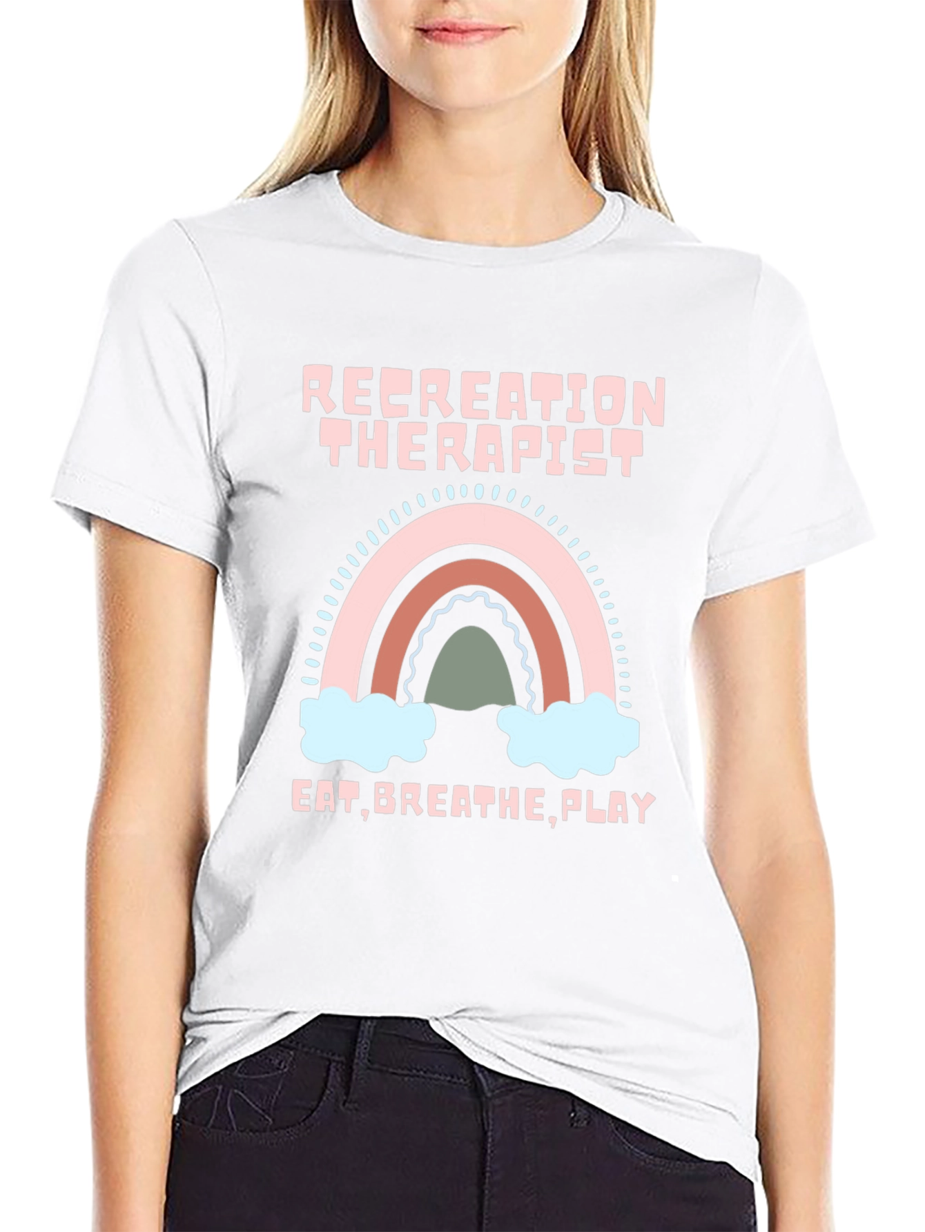 Recreation Therapist Rainbow T-Shirt