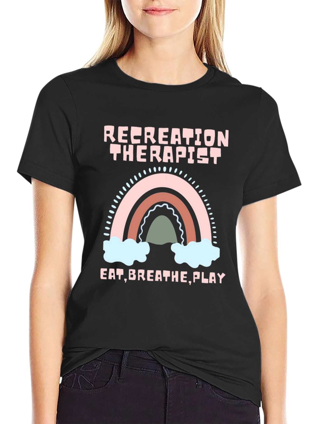 Recreation Therapist Rainbow T-Shirt