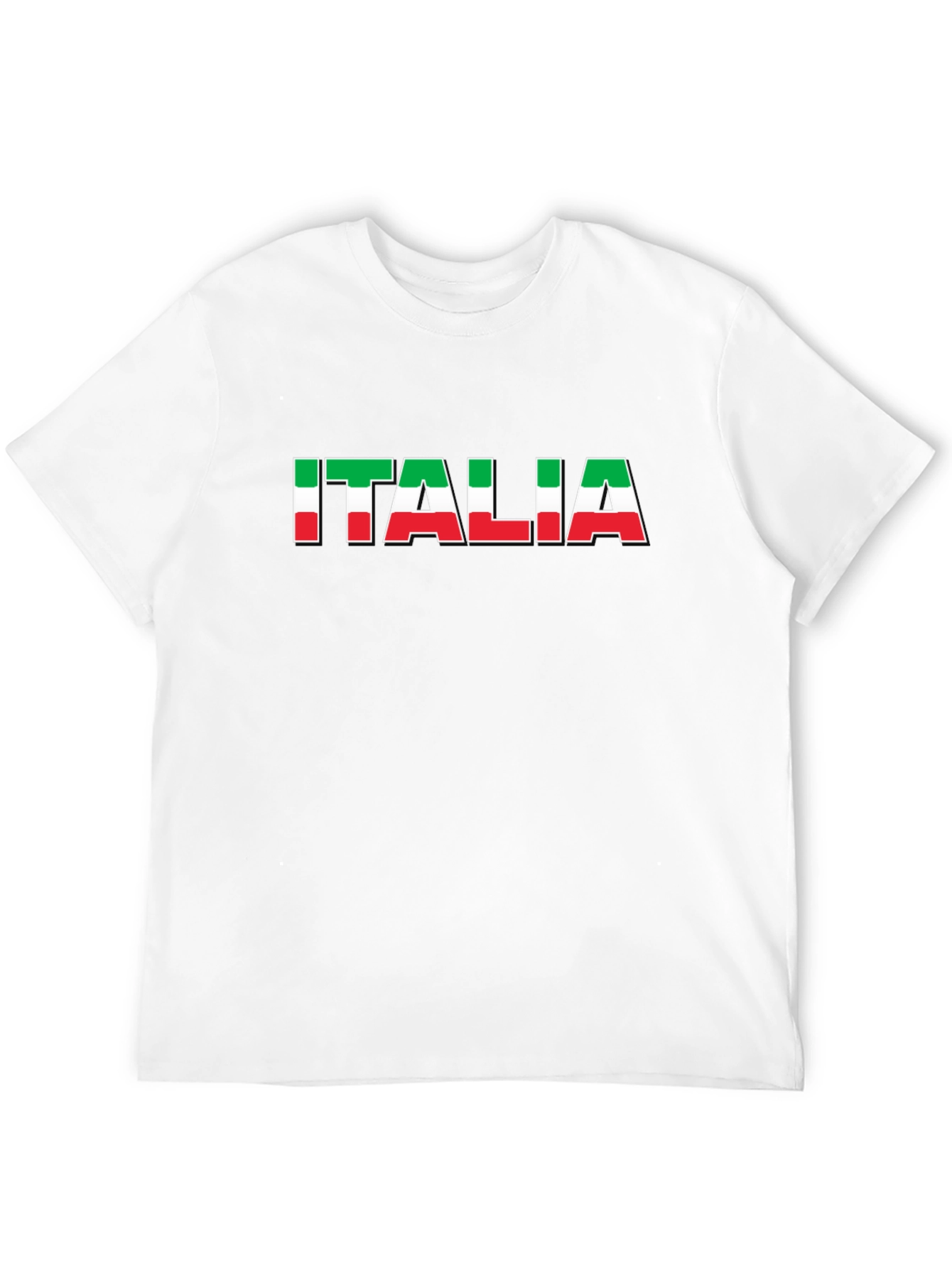 Italia Flag Graphic Tee - Black Italian Pride T-Shirt
