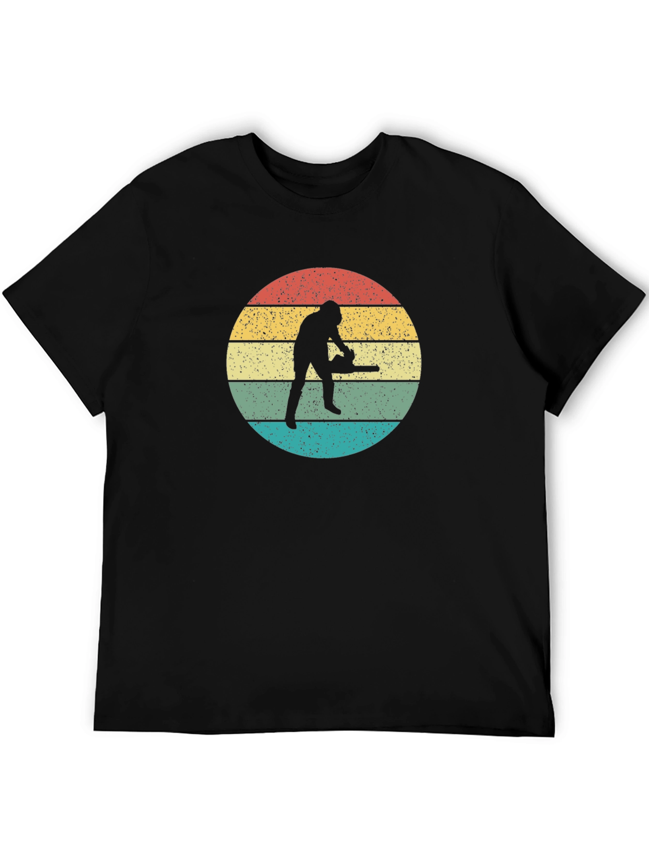 Retro Chainsaw Silhouette T-Shirt