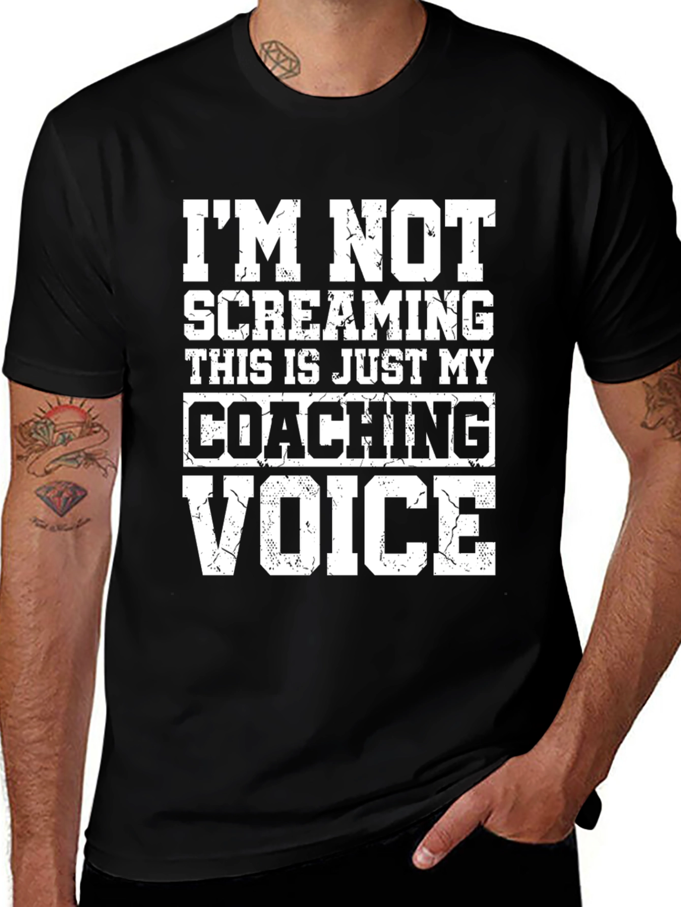 Coaching Voice T-Shirt: Im Not Screaming