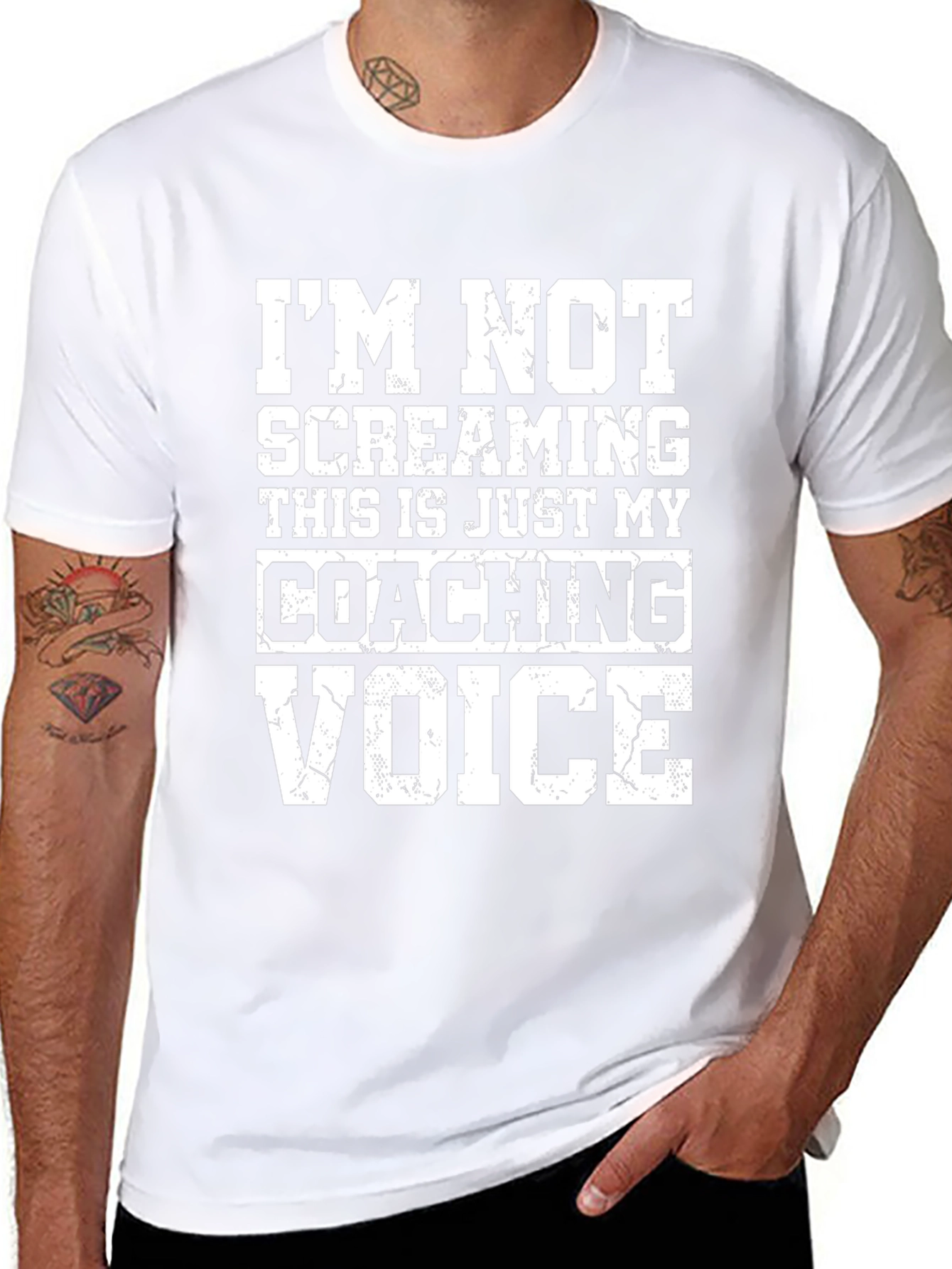 Coaching Voice T-Shirt: Im Not Screaming