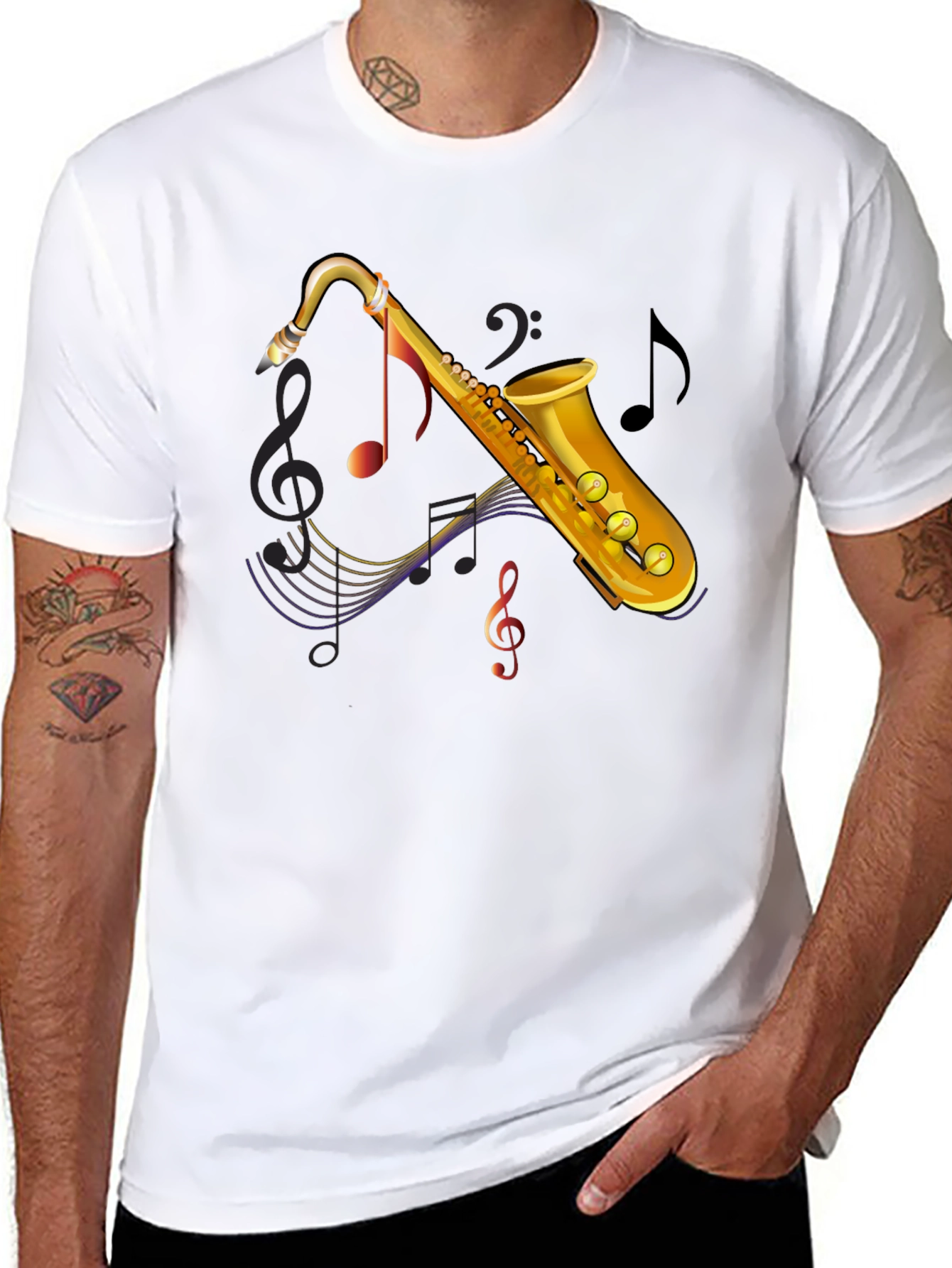 Saxophone Music Lover Tee - Stylish Musician T-Shirt