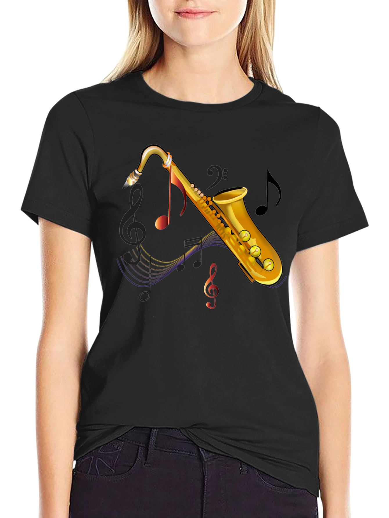 Saxophone Music Lover Tee - Stylish Musician T-Shirt