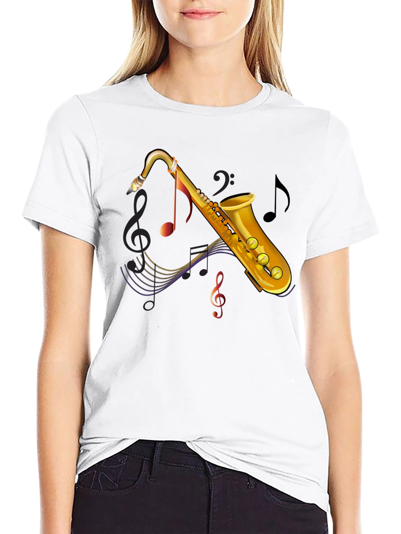 Saxophone Music Lover Tee - Stylish Musician T-Shirt