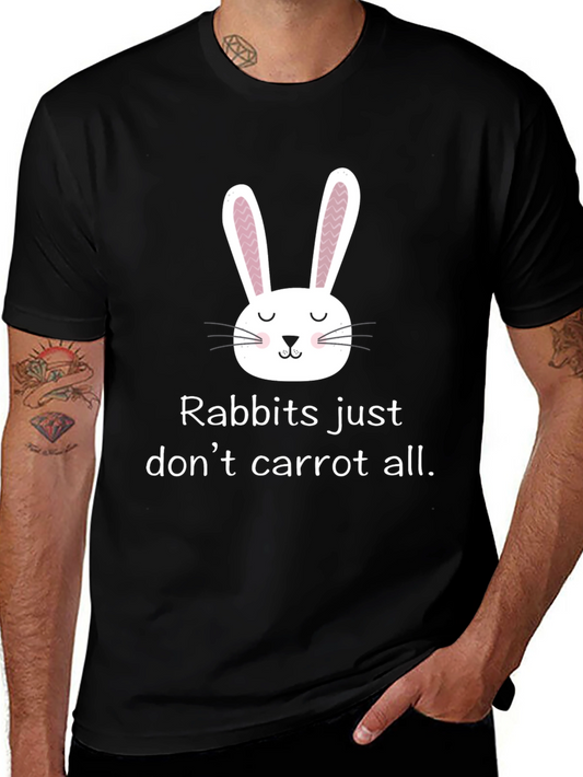 Funny Rabbit T-Shirt - Rabbits Dont Carrot All