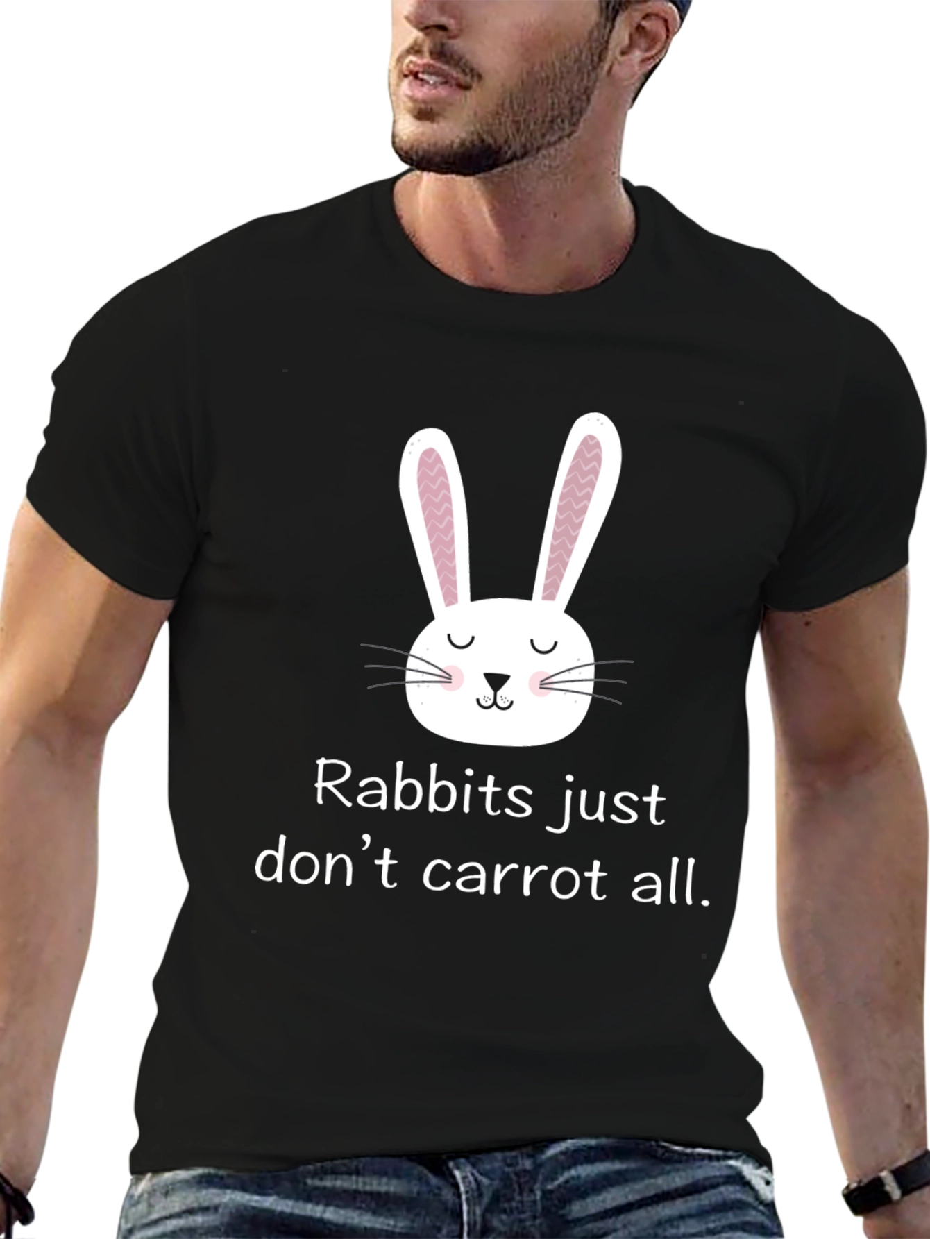 Funny Rabbit T-Shirt - Rabbits Dont Carrot All