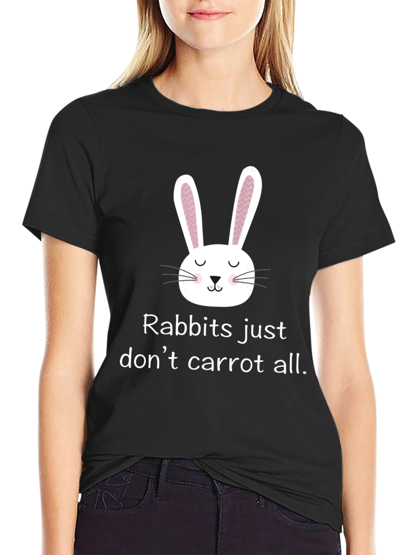 Funny Rabbit T-Shirt - Rabbits Dont Carrot All