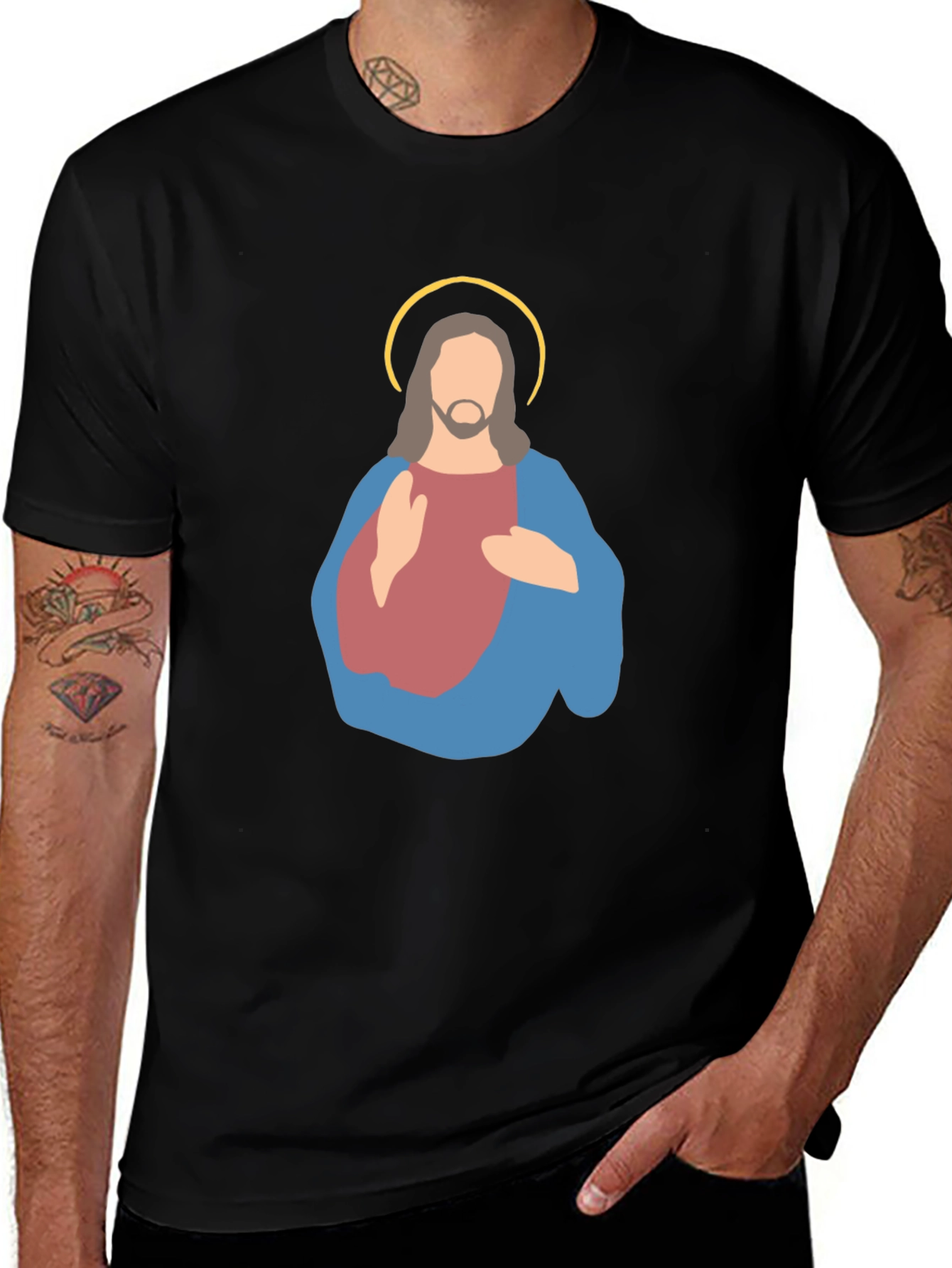 Jesus Graphic Tee - Minimalist Design
