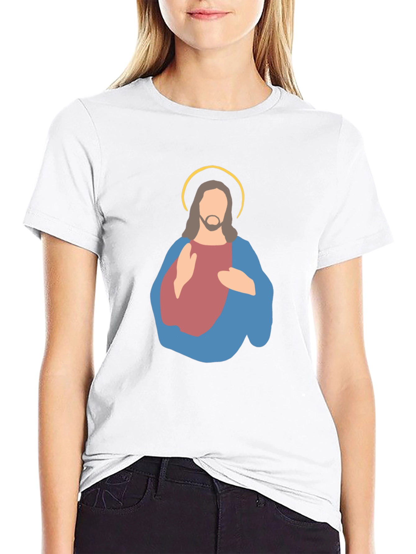 Jesus Graphic Tee - Minimalist Design