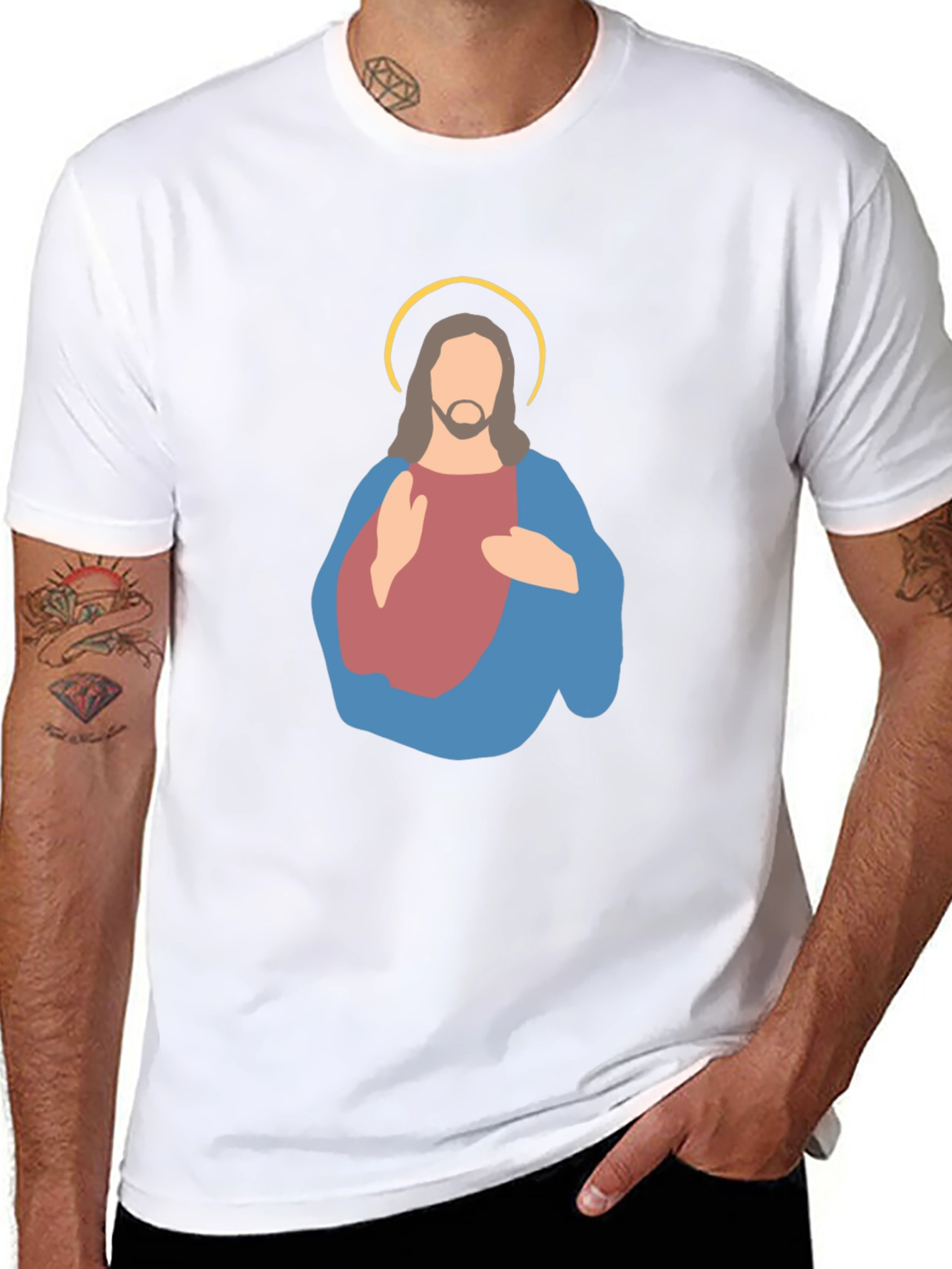 Jesus Graphic Tee - Minimalist Design