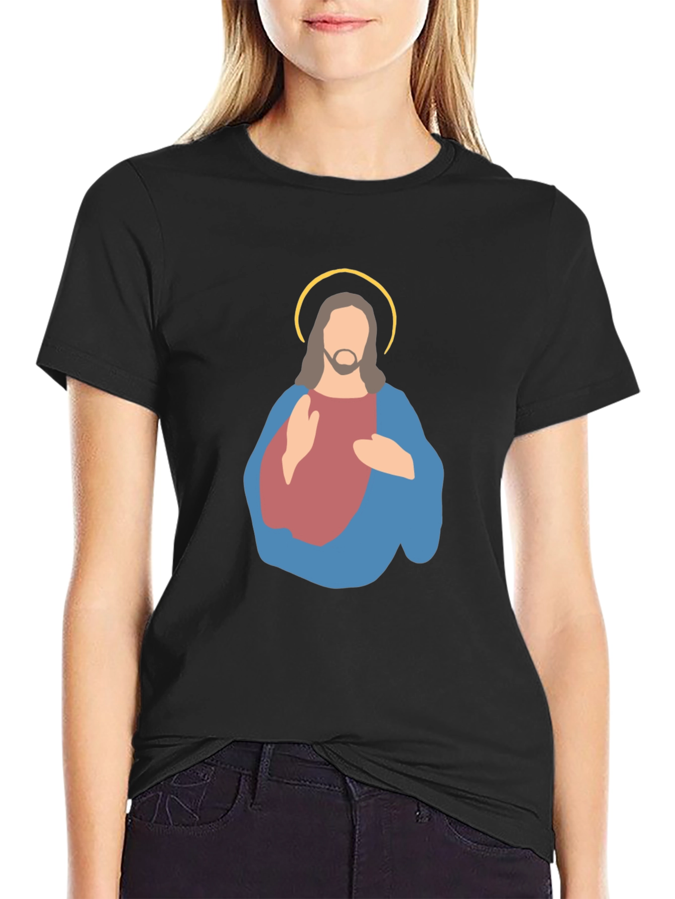 Jesus Graphic Tee - Minimalist Design