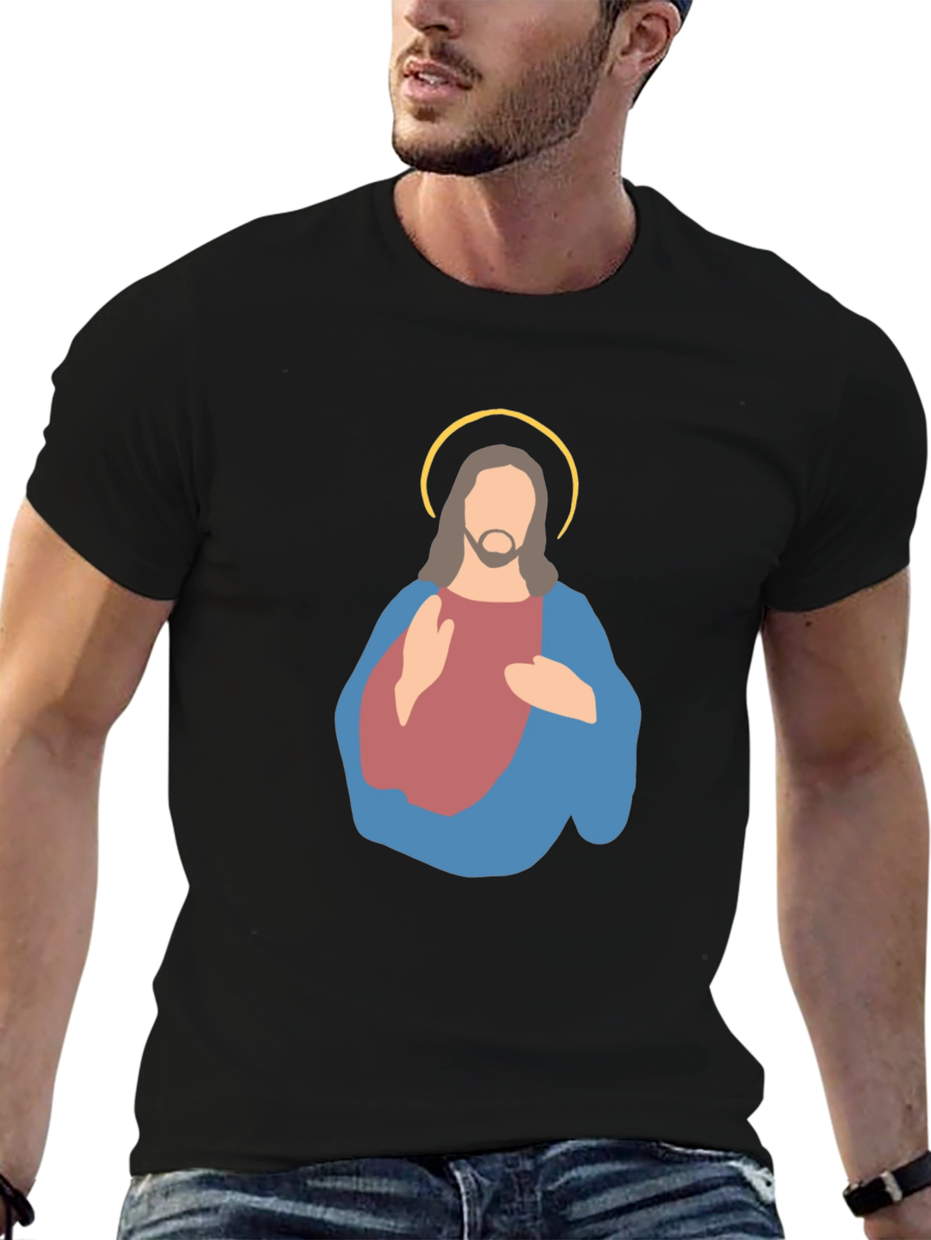 Jesus Graphic Tee - Minimalist Design