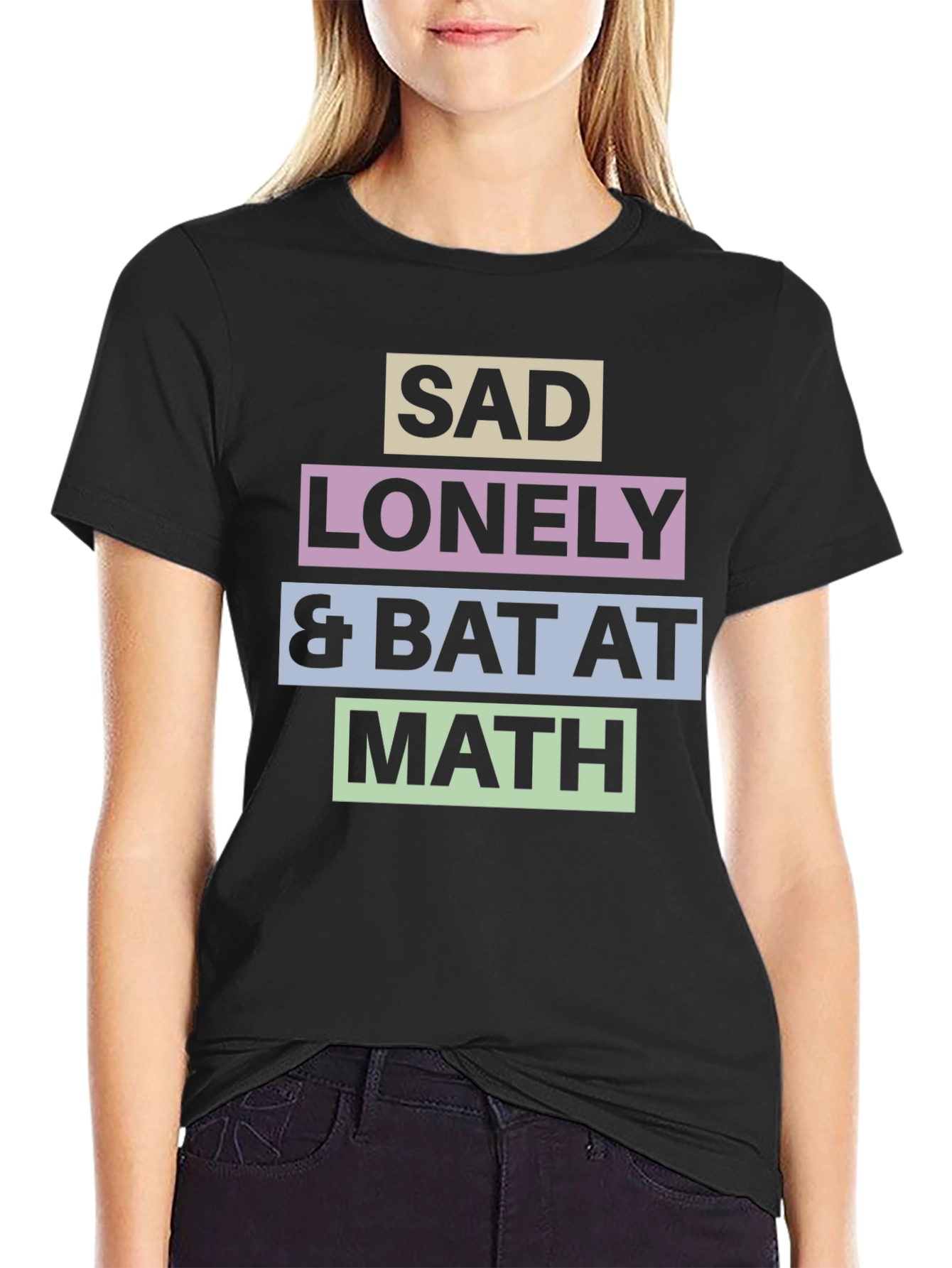 Sad Lonely & Bat at Math T-Shirt