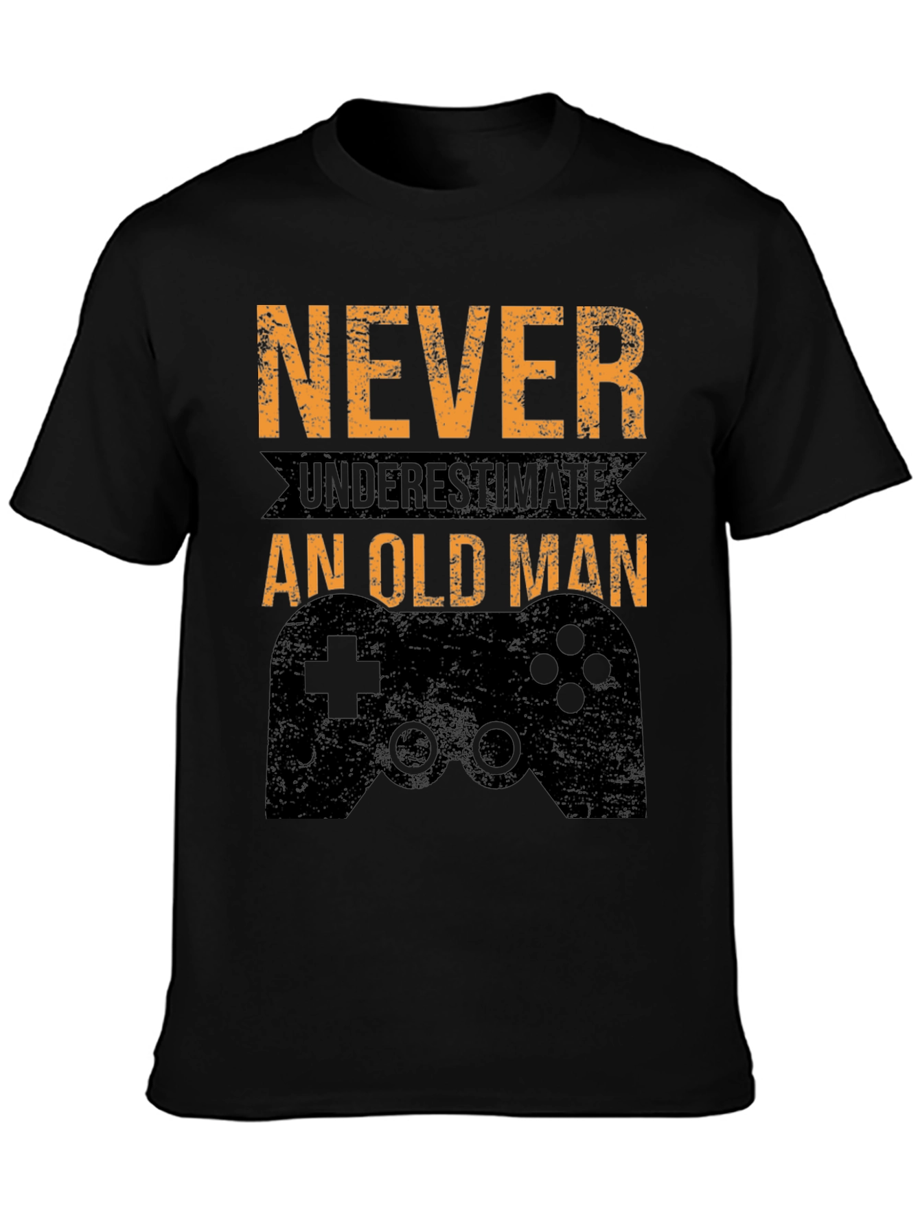 Never Underestimate an Old Man Gamer T-Shirt