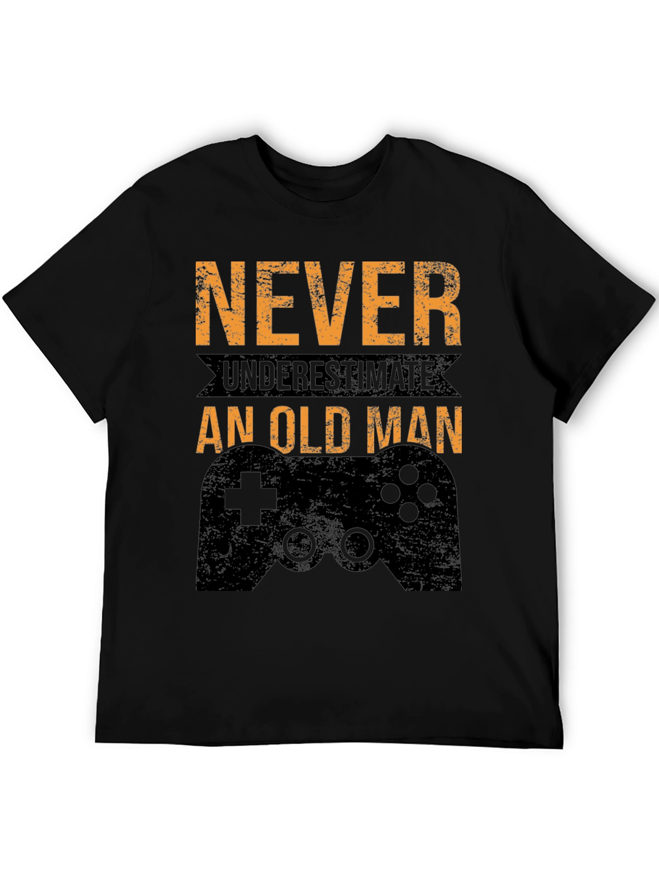 Never Underestimate an Old Man Gamer T-Shirt