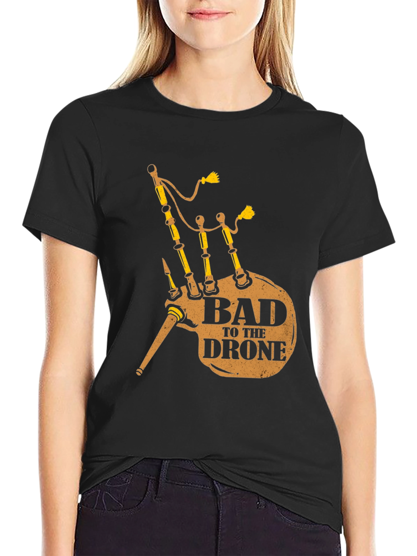 Bad to the Drone Bagpipe T-Shirt