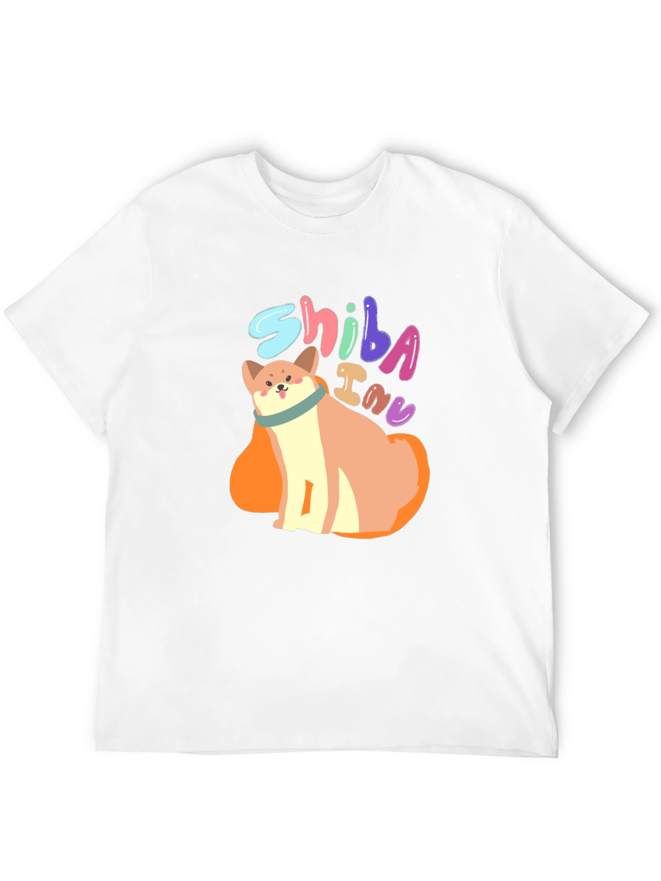 Shiba Inu Dog Graphic Tee - Unisex Black T-Shirt
