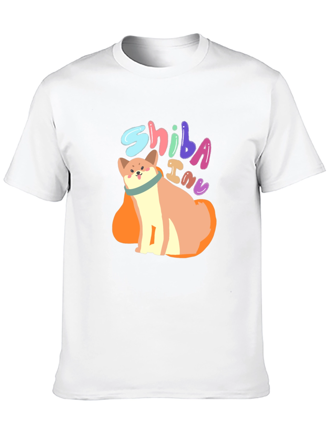 Shiba Inu Dog Graphic Tee - Unisex Black T-Shirt