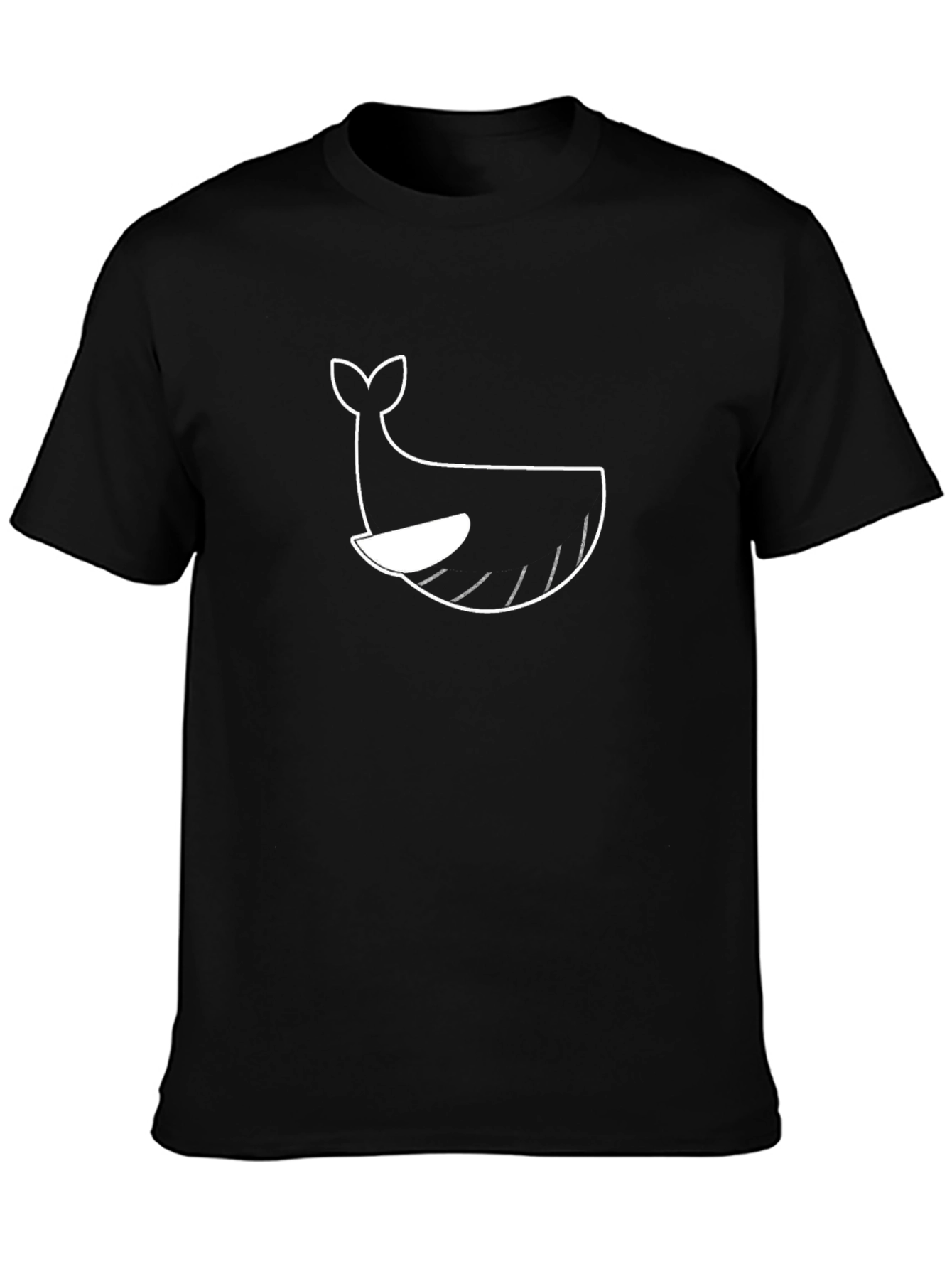 Whale Graphic Black T-Shirt - Stylish & Comfortable