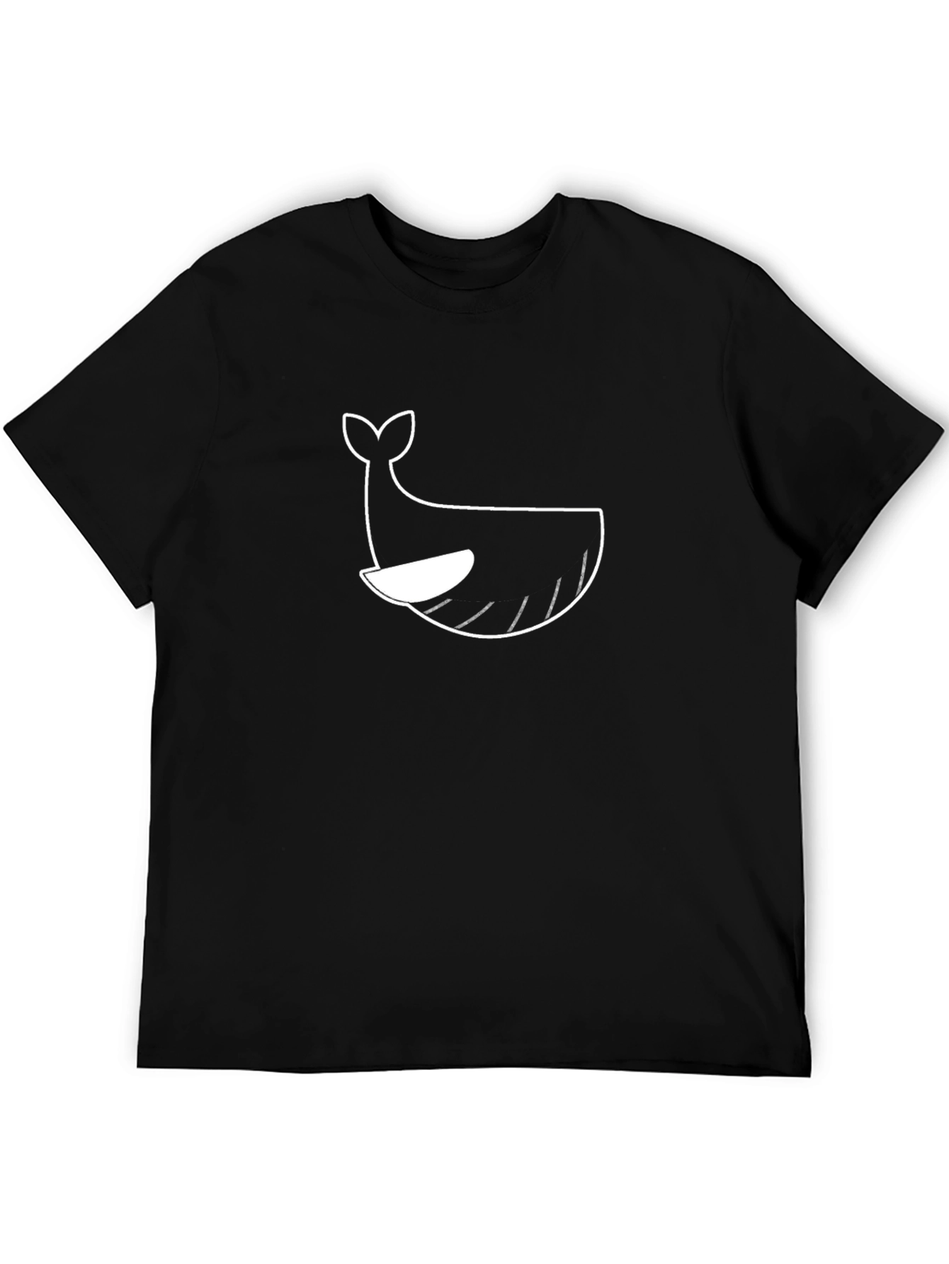 Whale Graphic Black T-Shirt - Stylish & Comfortable