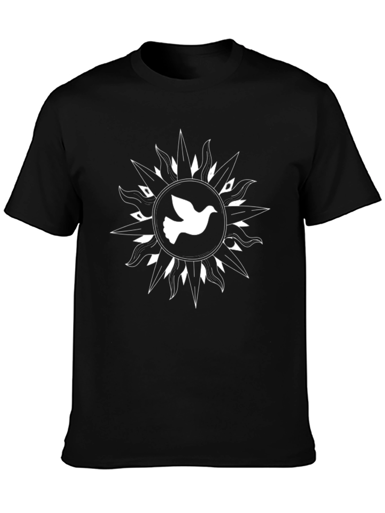 Dove Graphic Tee - Black Cotton Blend