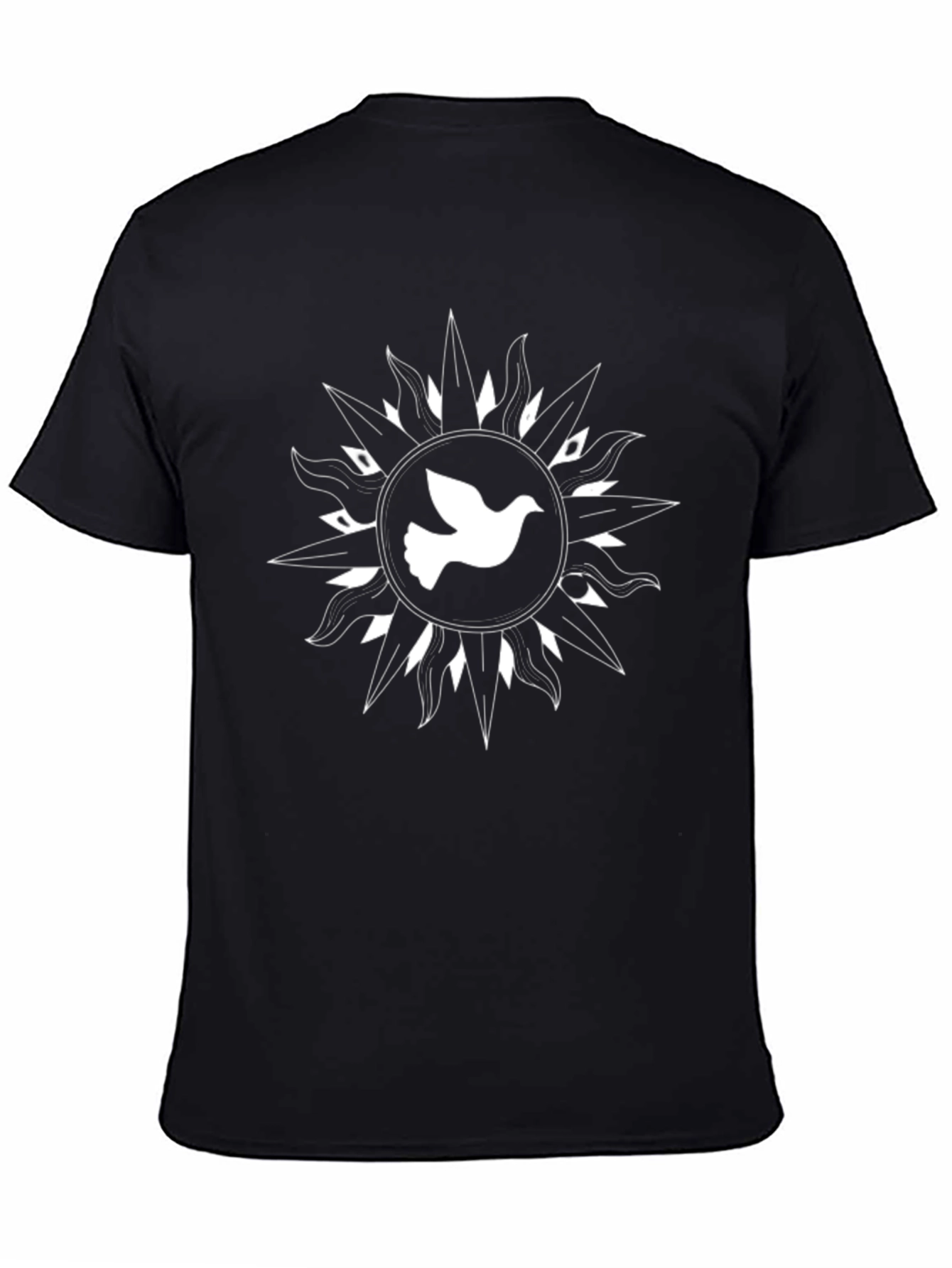 Dove Graphic Tee - Black Cotton Blend