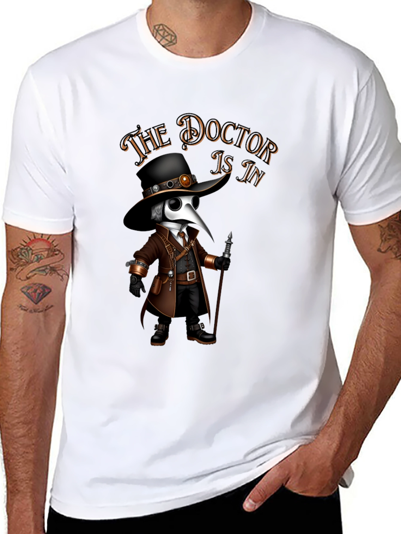 The Doctor Is In Plague Doctor T-Shirt