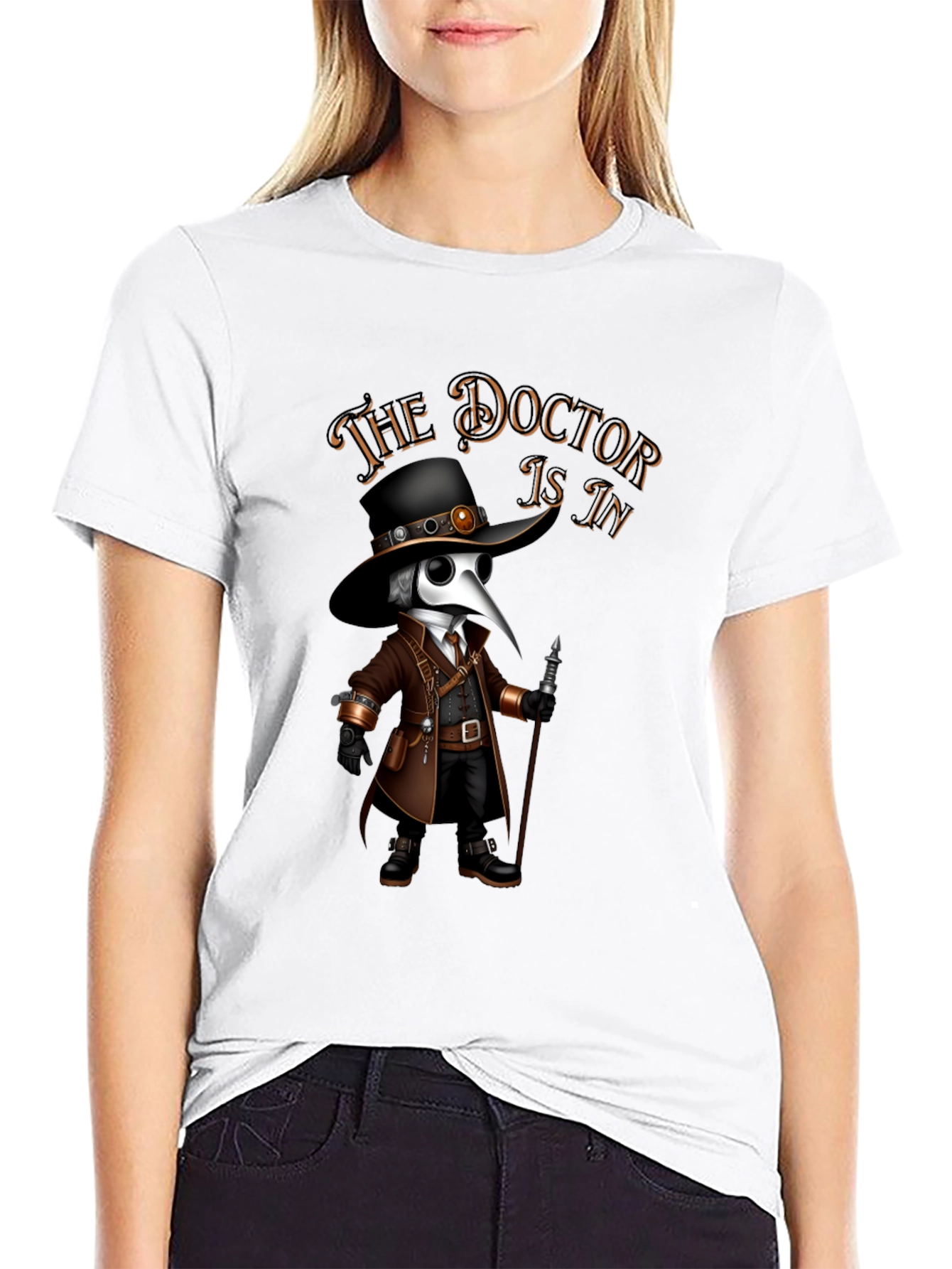 The Doctor Is In Plague Doctor T-Shirt