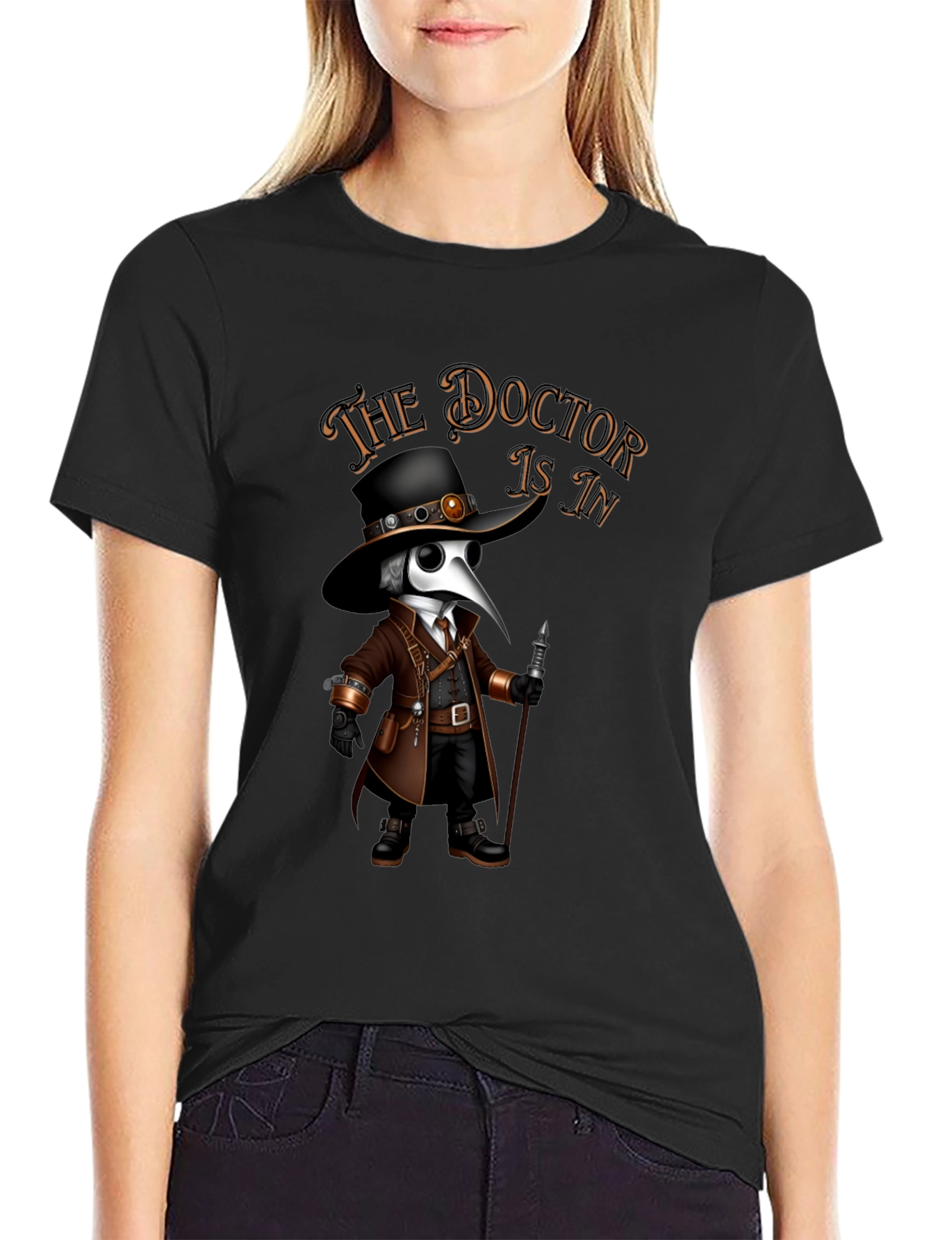 The Doctor Is In Plague Doctor T-Shirt