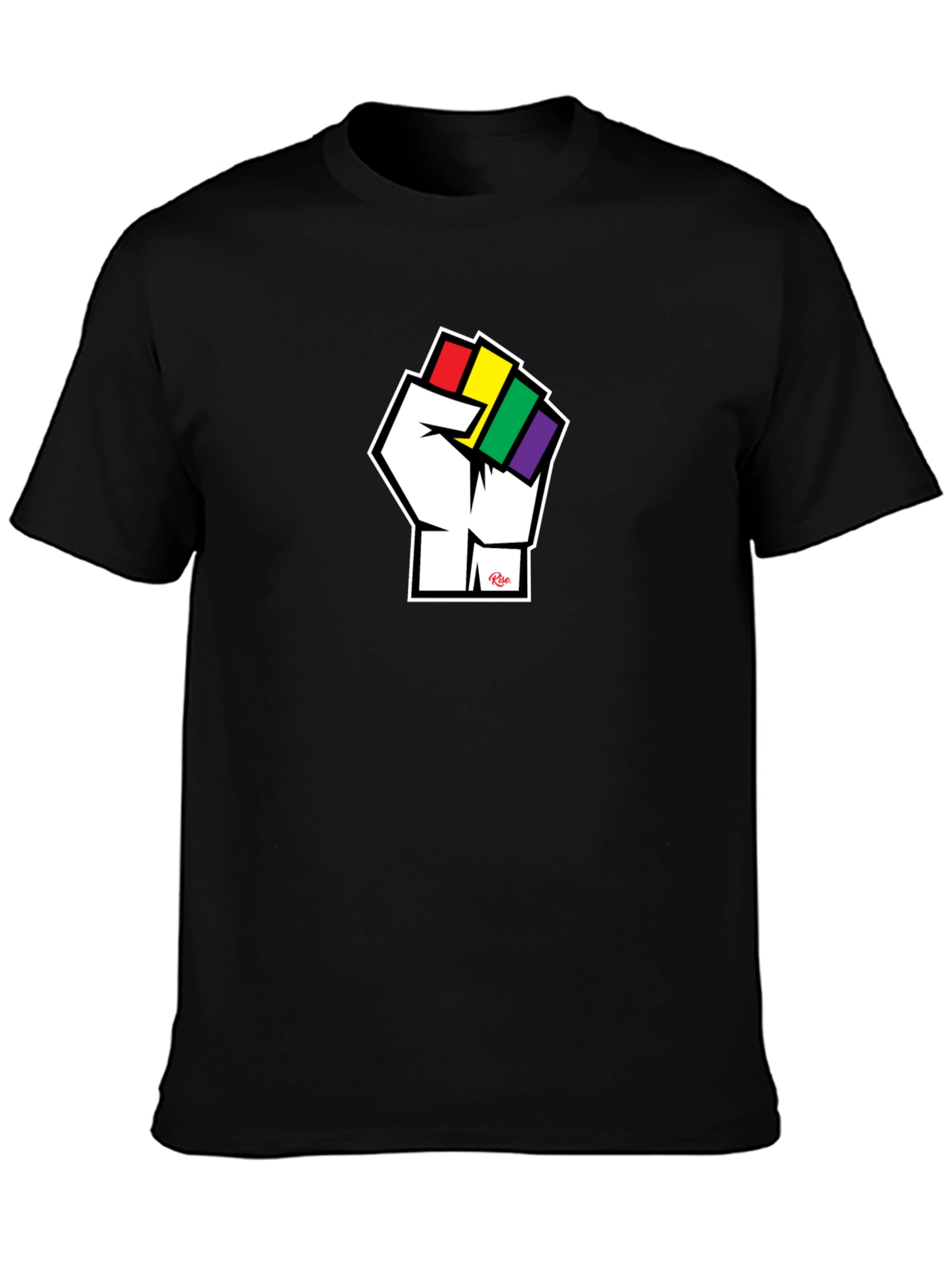 Pride Fist T-Shirt - Black Cotton Tee
