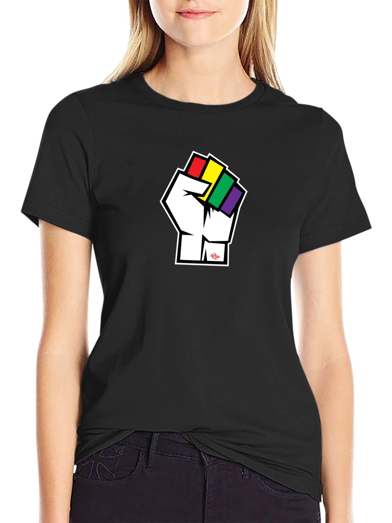 Pride Fist T-Shirt - Black Cotton Tee