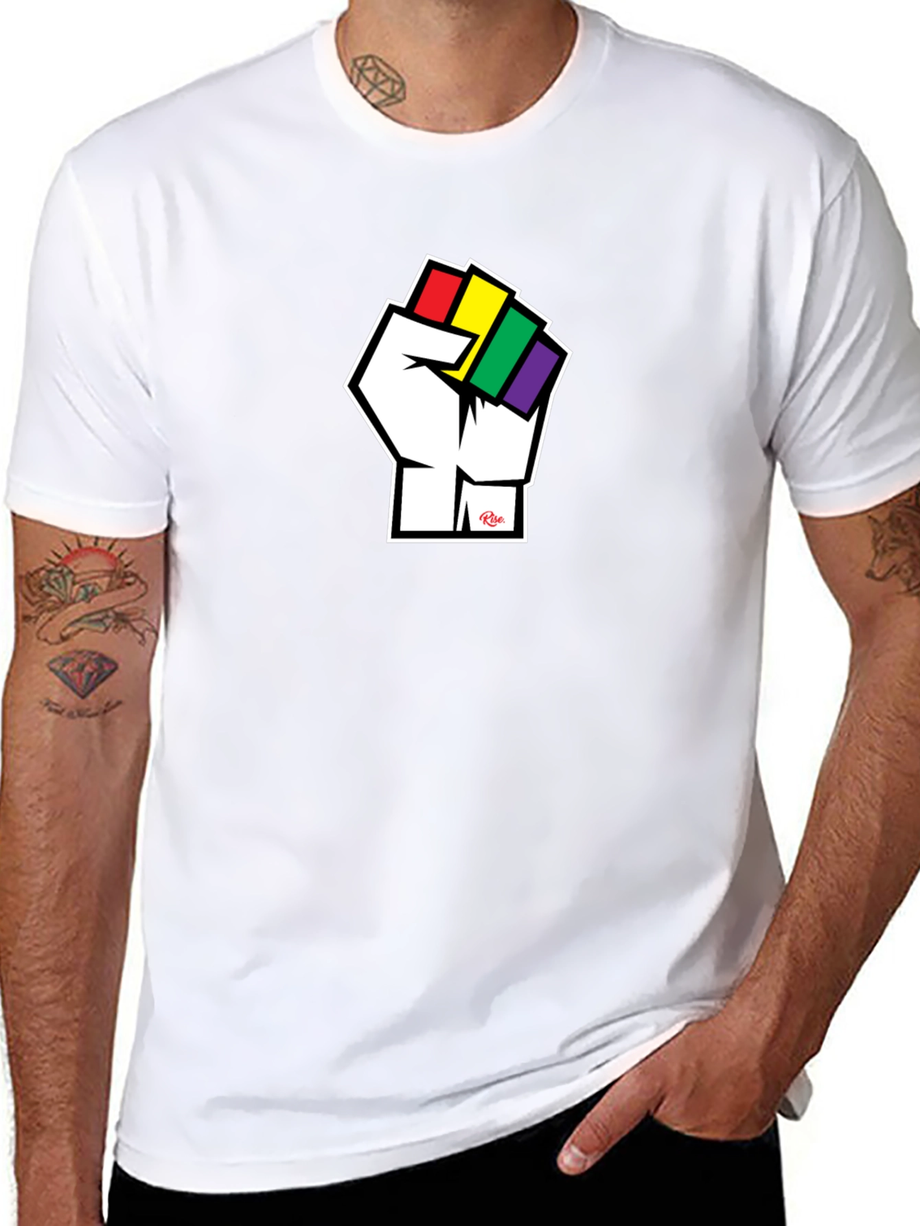 Pride Fist T-Shirt - Black Cotton Tee