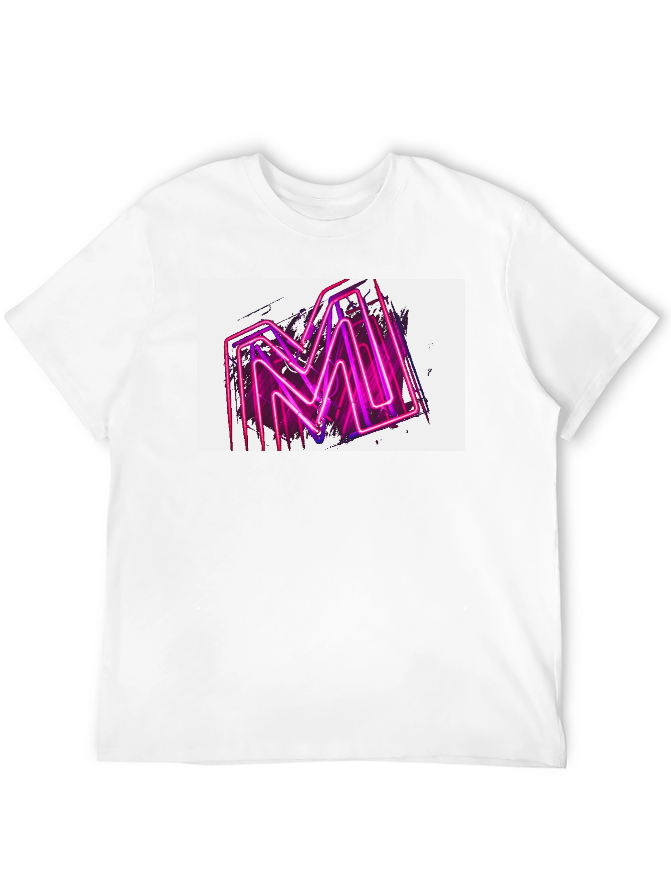 Neon M Graphic Black T-Shirt