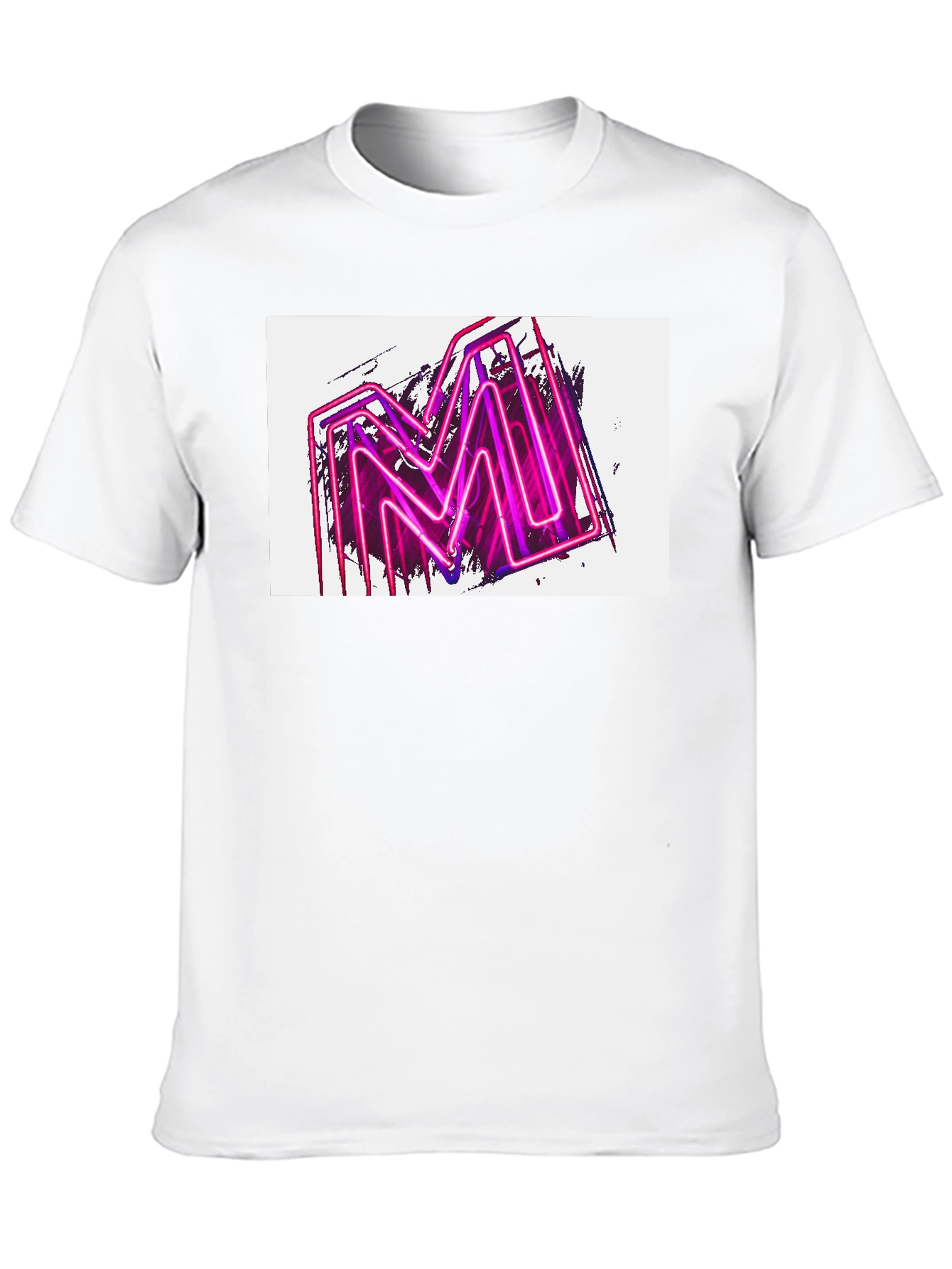 Neon M Graphic Black T-Shirt