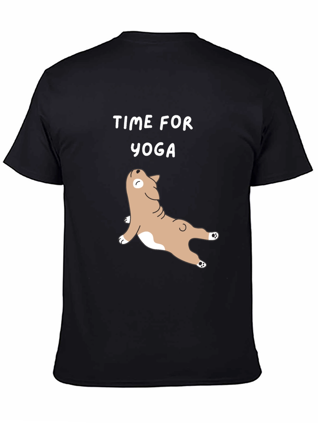 Time for Yoga T-Shirt - Cute Dog Design