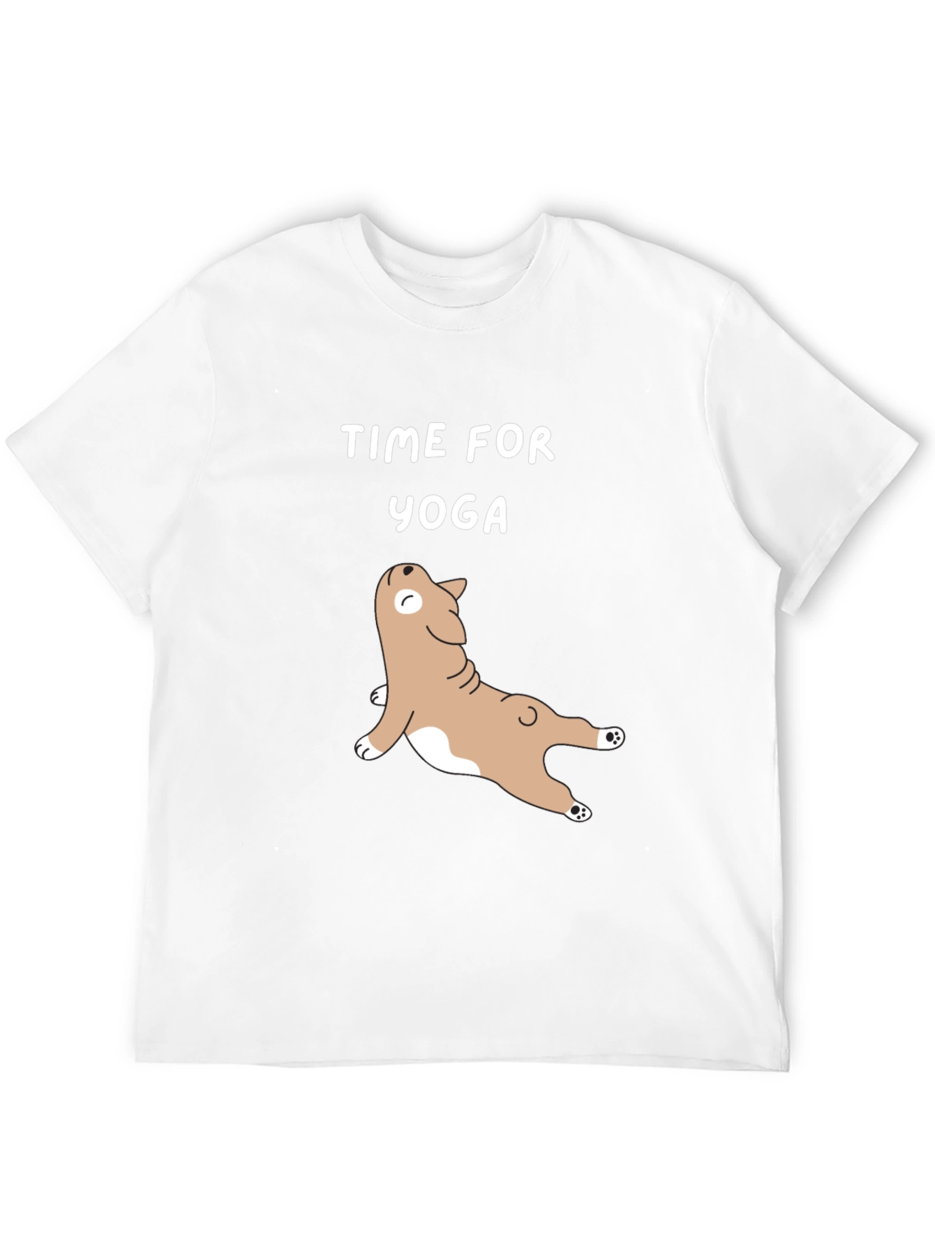 Time for Yoga T-Shirt - Cute Dog Design