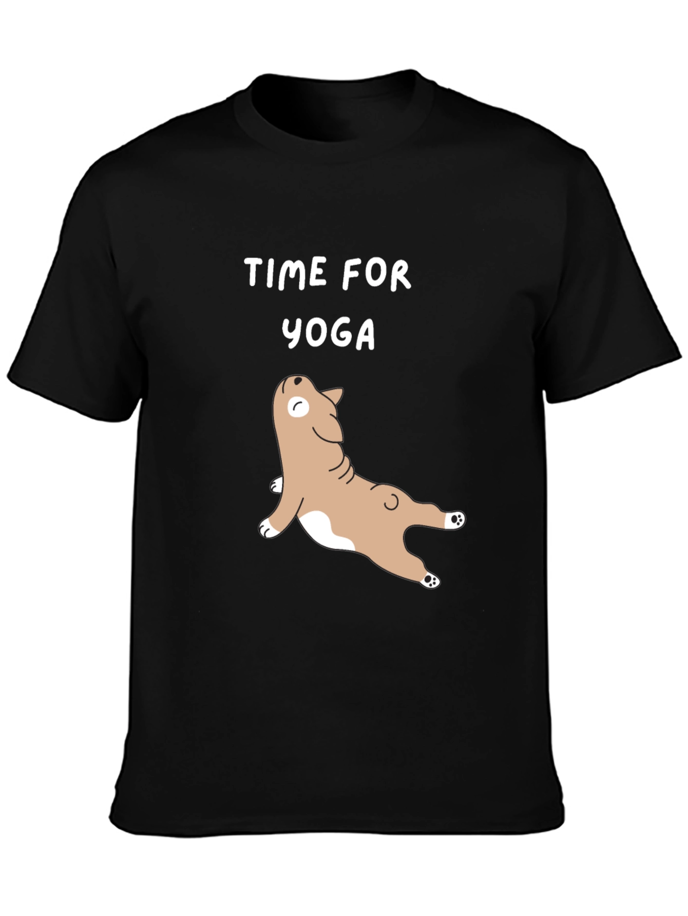 Time for Yoga T-Shirt - Cute Dog Design