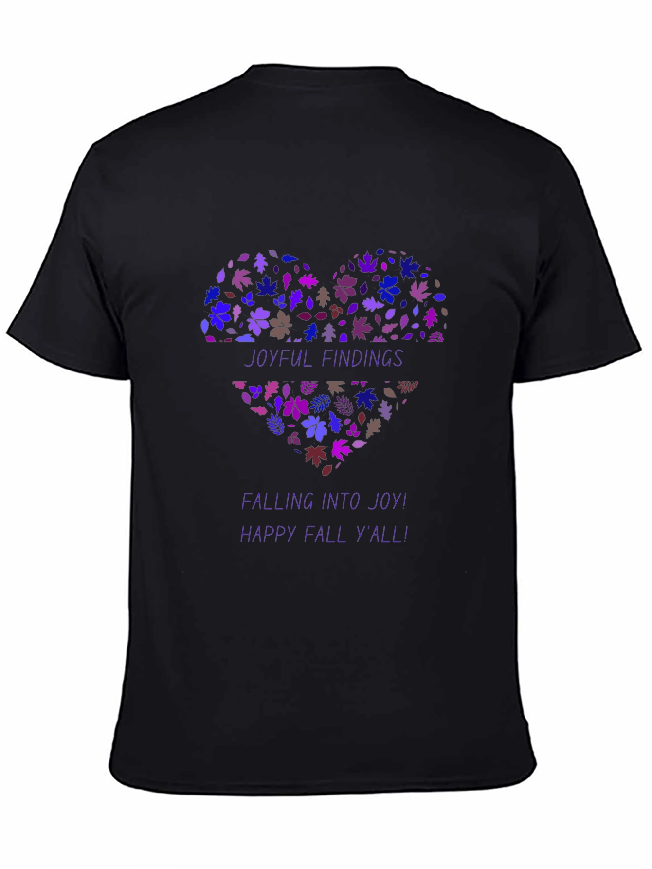 Joyful Fall Heart Graphic Tee - Stylish Autumn Shirt